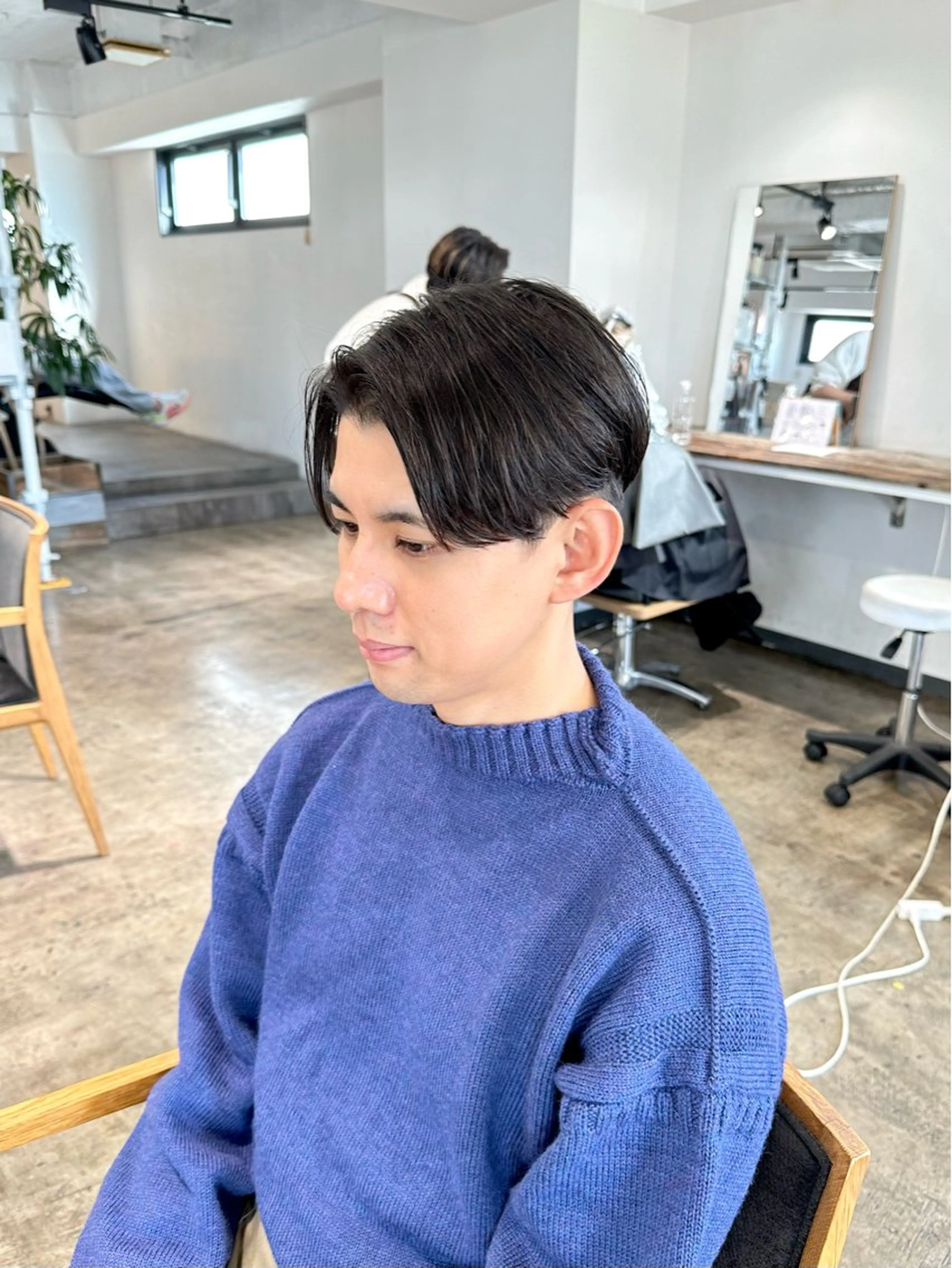 メンズ ビジネス センターパート フェードカット 刈り上げ カット 骨格補正施術/メンズ 専門美容師/YUYAのヘアスタイル