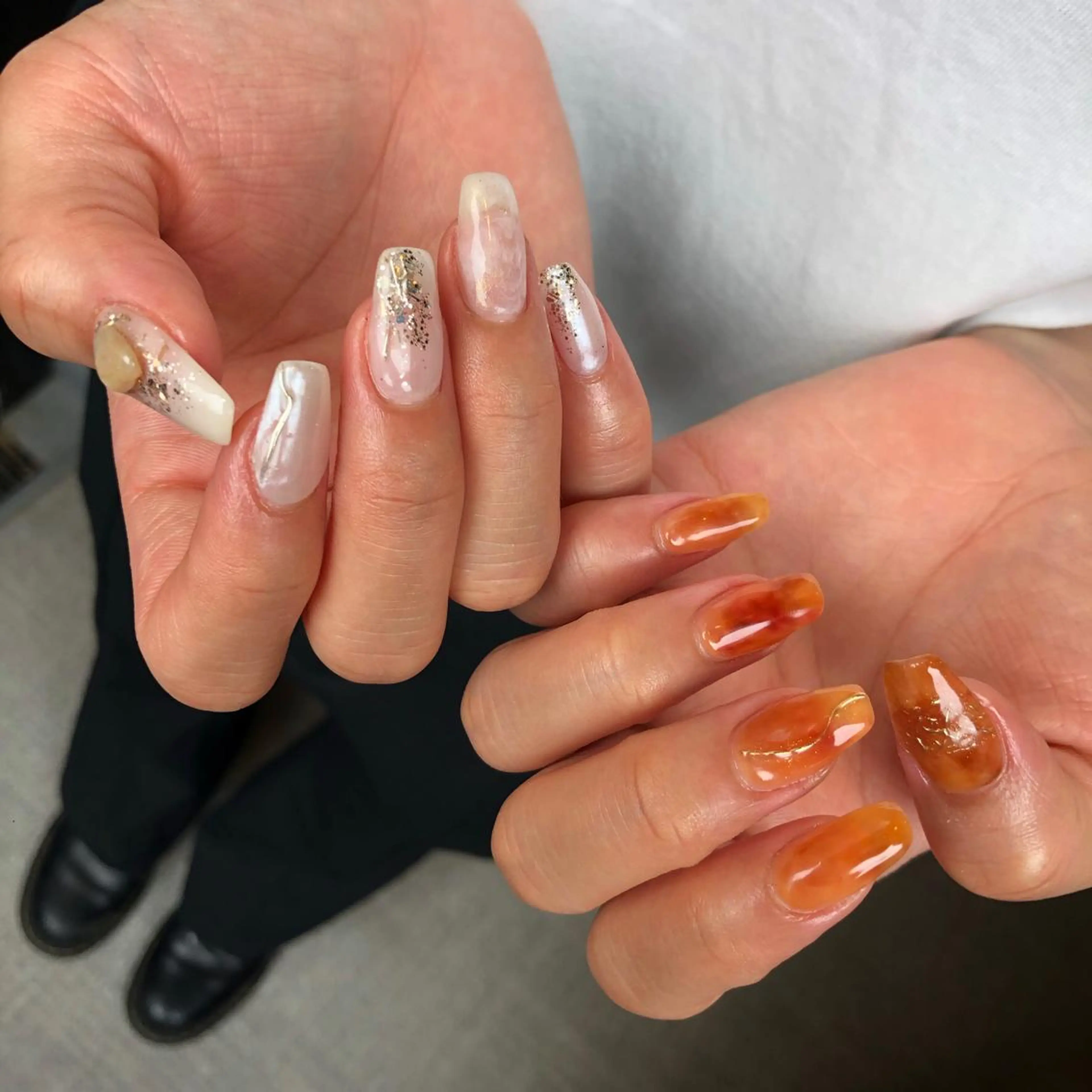 ロング カラー ヘアアレンジ キッズ ネイル マツエク・マツパ 福田 加奈のネイルデザイン