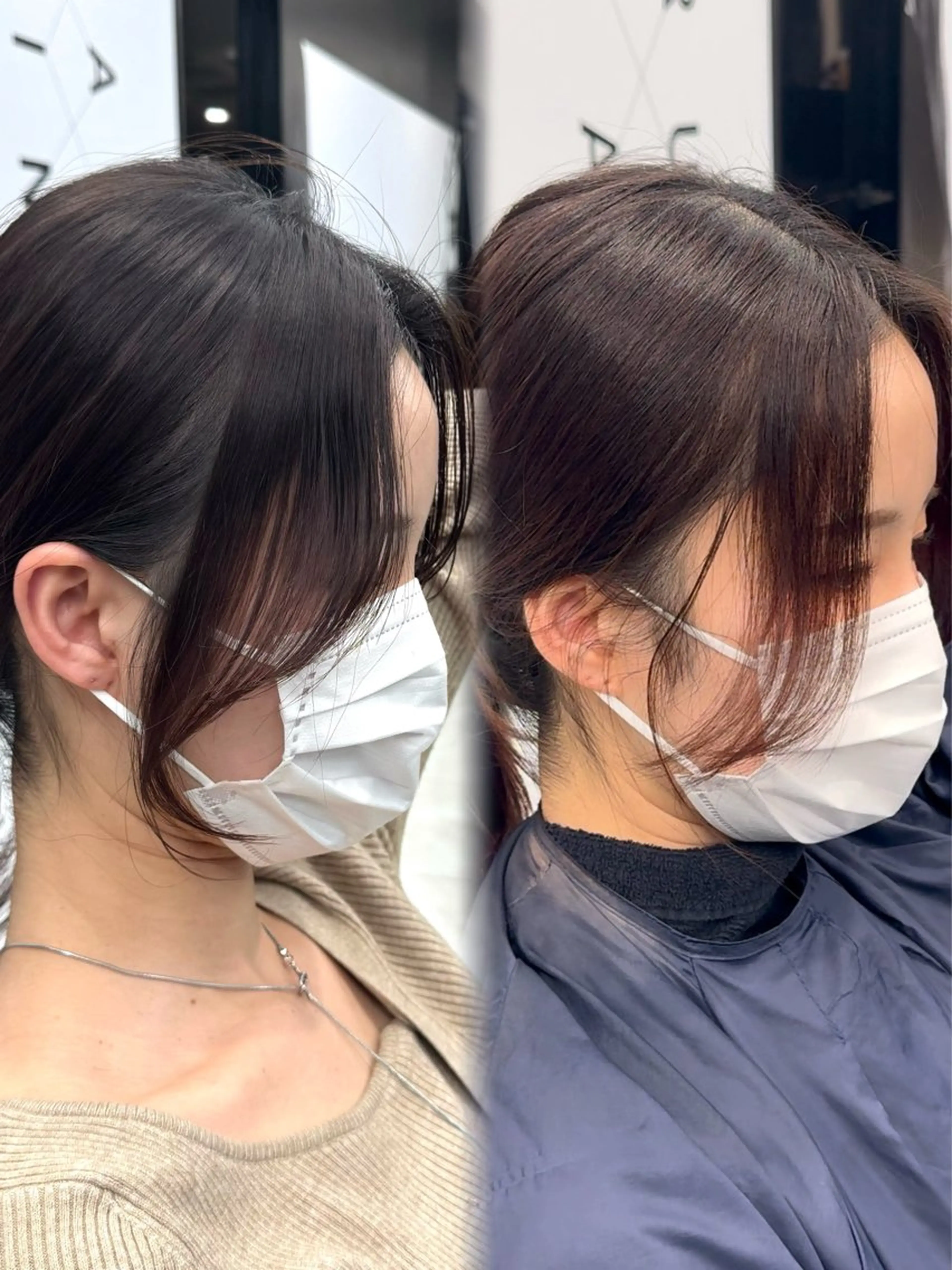 セミロング カラー HARUKI MINATO Japan SENDAI所属・🌈【透明感・韓国 ヘア】がっきー🌈のヘアスタイル