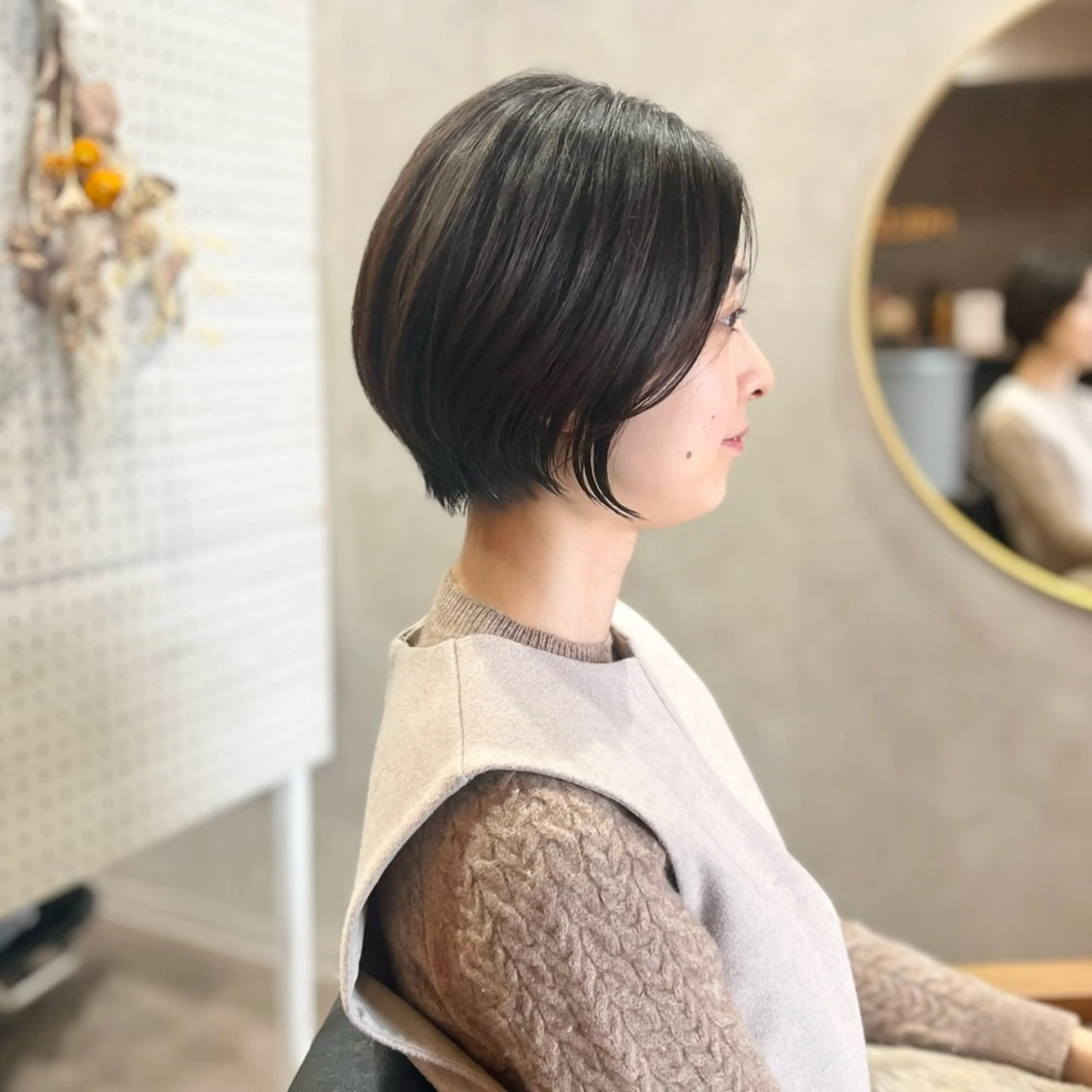 ショート カラー 瀧　元気/ショート/ 白髪ぼかし/髪質改善のヘアスタイル