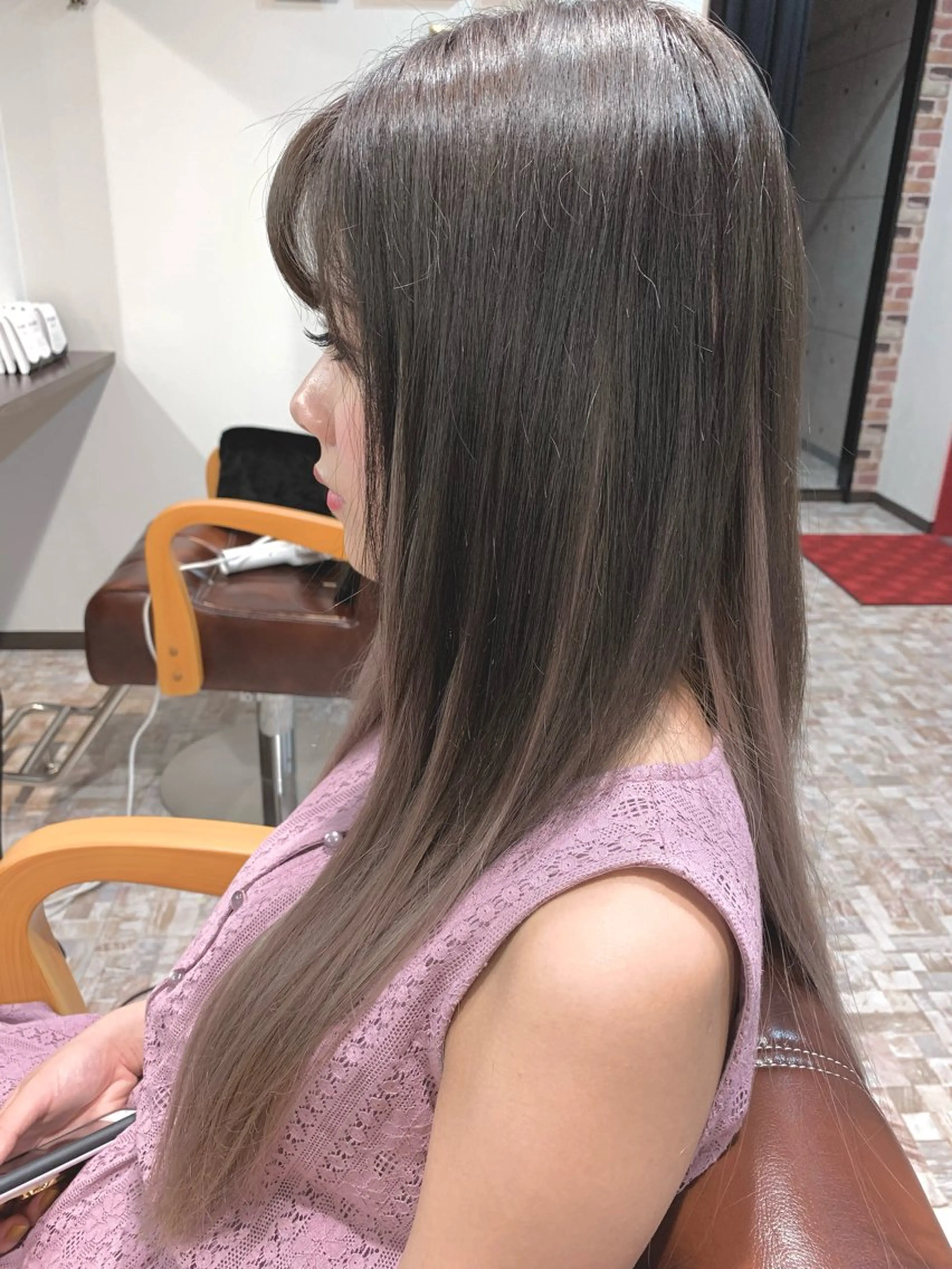 ロング カラー 神野 洸都のヘアスタイル