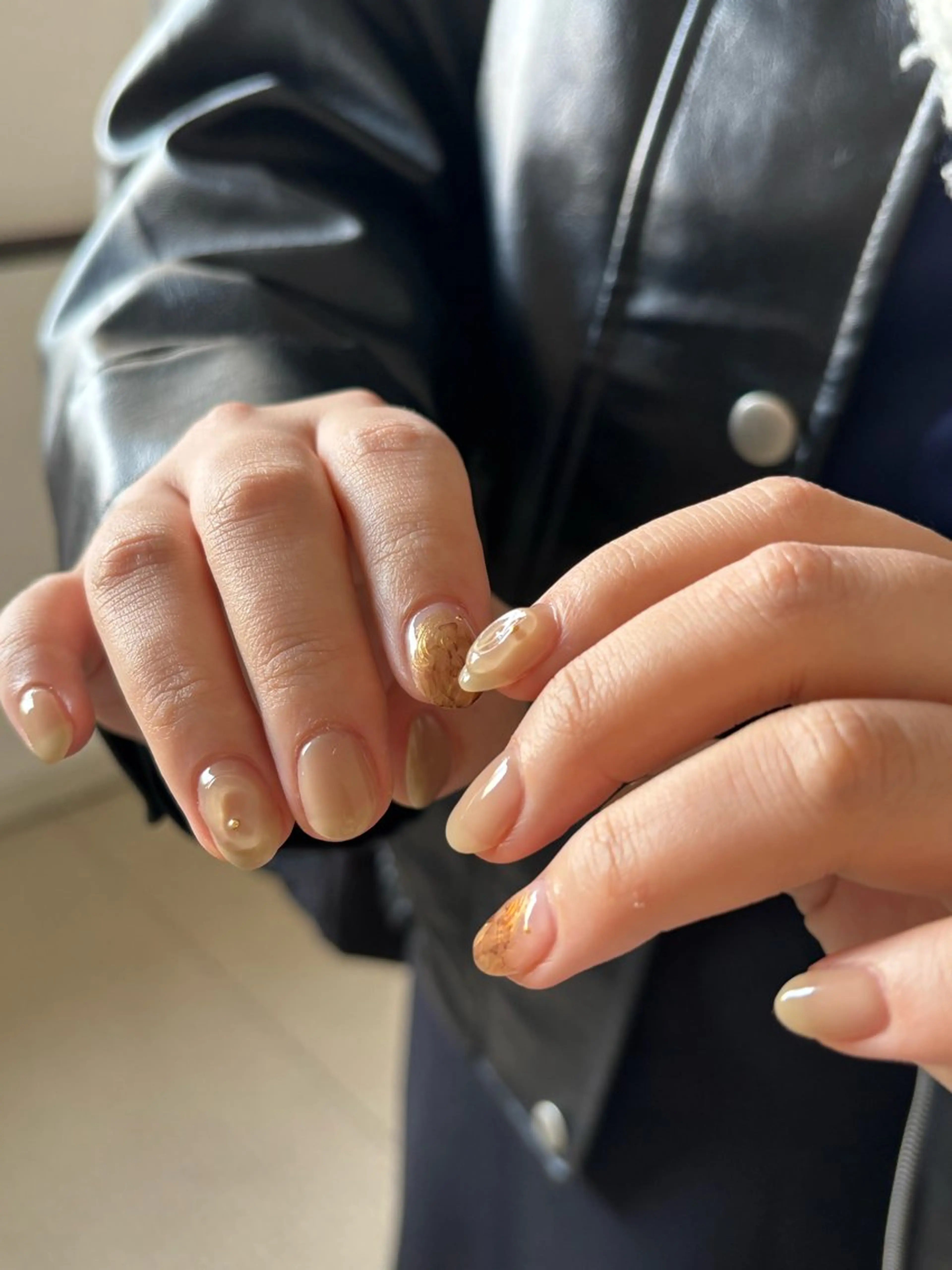 【口コミ限定価格】オフあり/hand60minワンポイントアートコース＊片手１本ずつくらいのシンプルデザインの写真