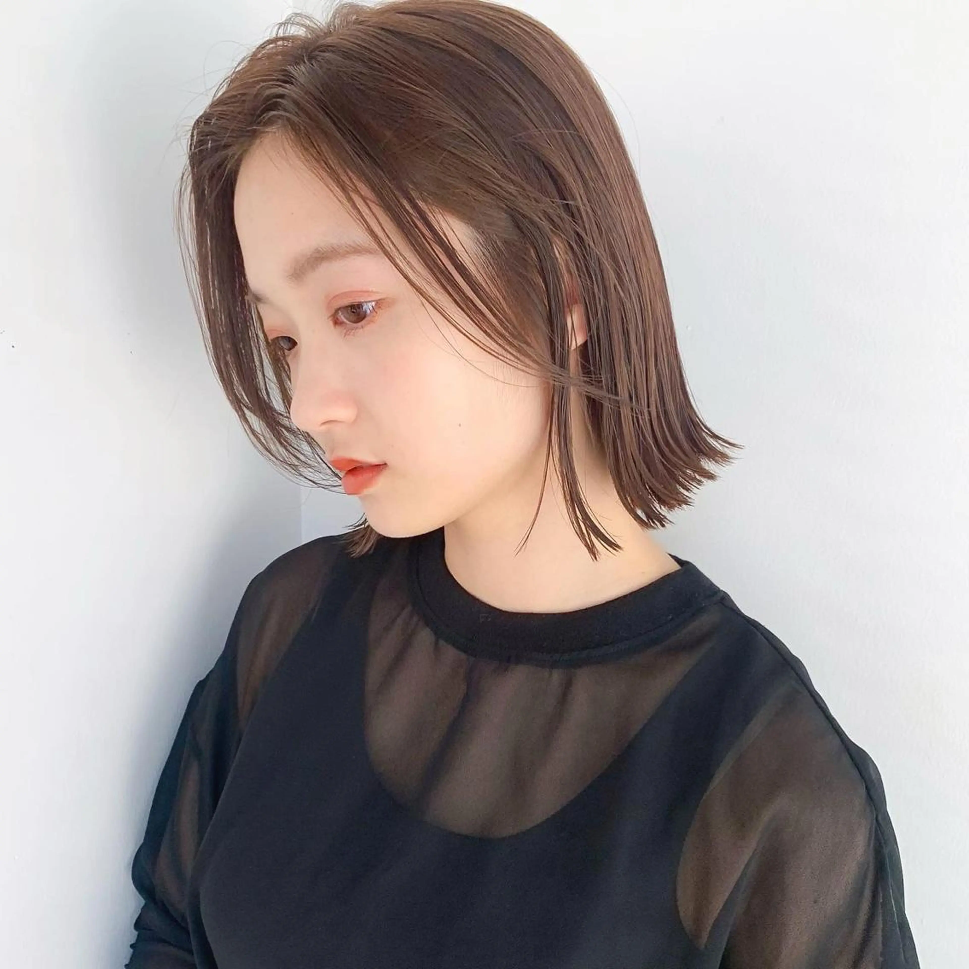 ショート カラー カット ヘアカラー トリートメント 🌱小顔ヘア/ボブ ミディアム/双葉🌱のヘアスタイル