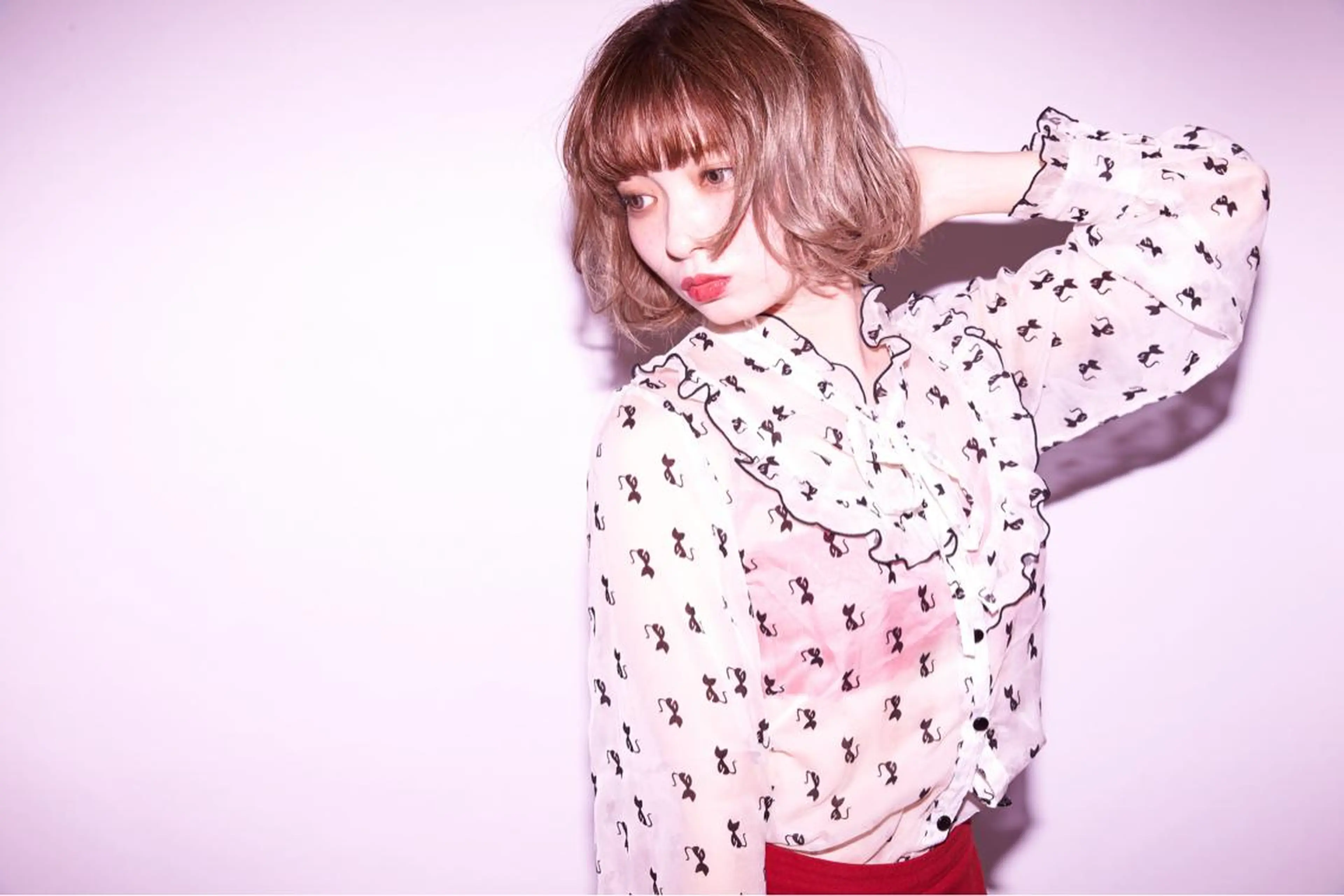 ショート パーマ SHIN/レイヤー カット×クロスパーマのヘアスタイル