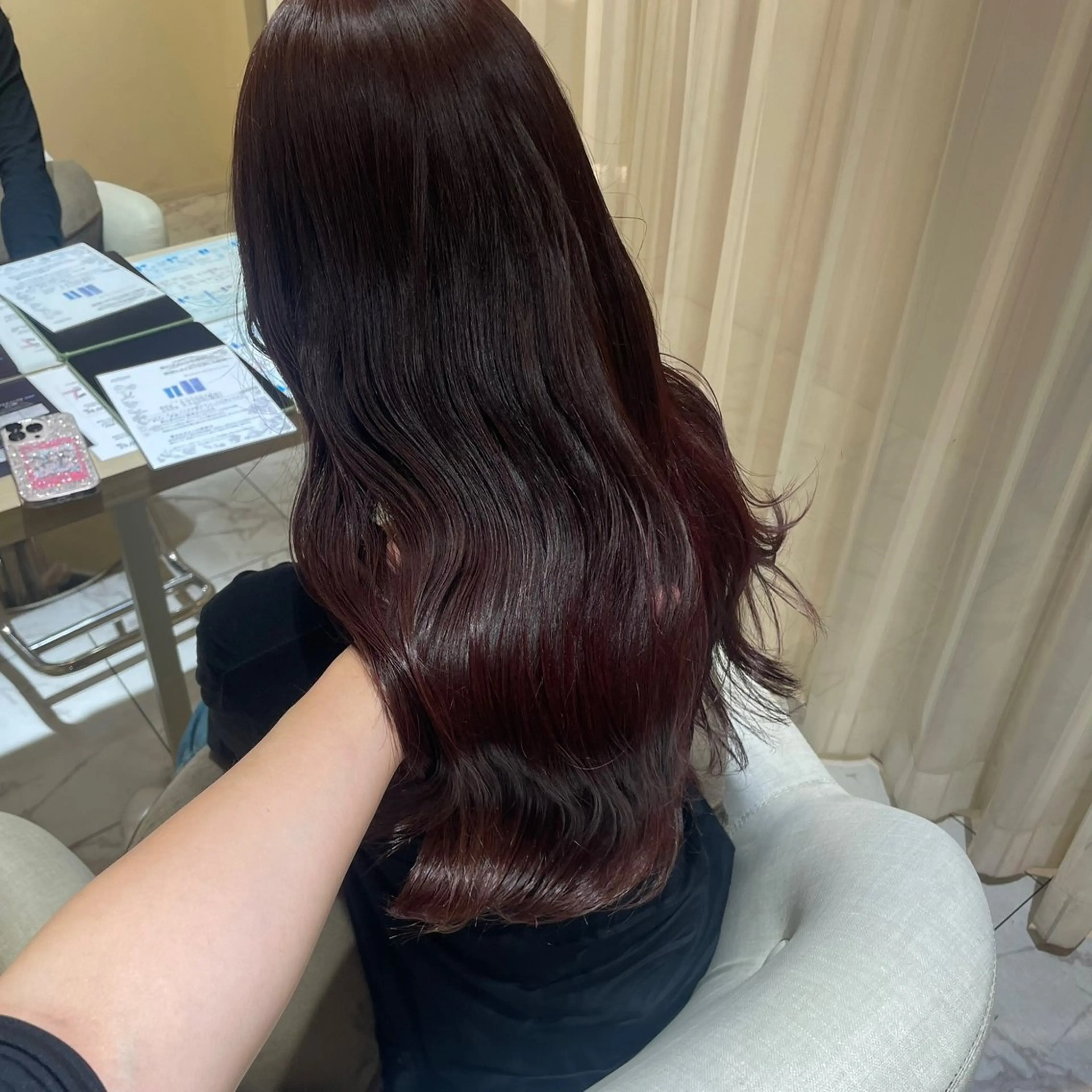 ロング ヘアカラー トリートメント ヘッドスパ マホ/日吉/髪質改善 /レイヤー/ガーリーのヘアスタイル