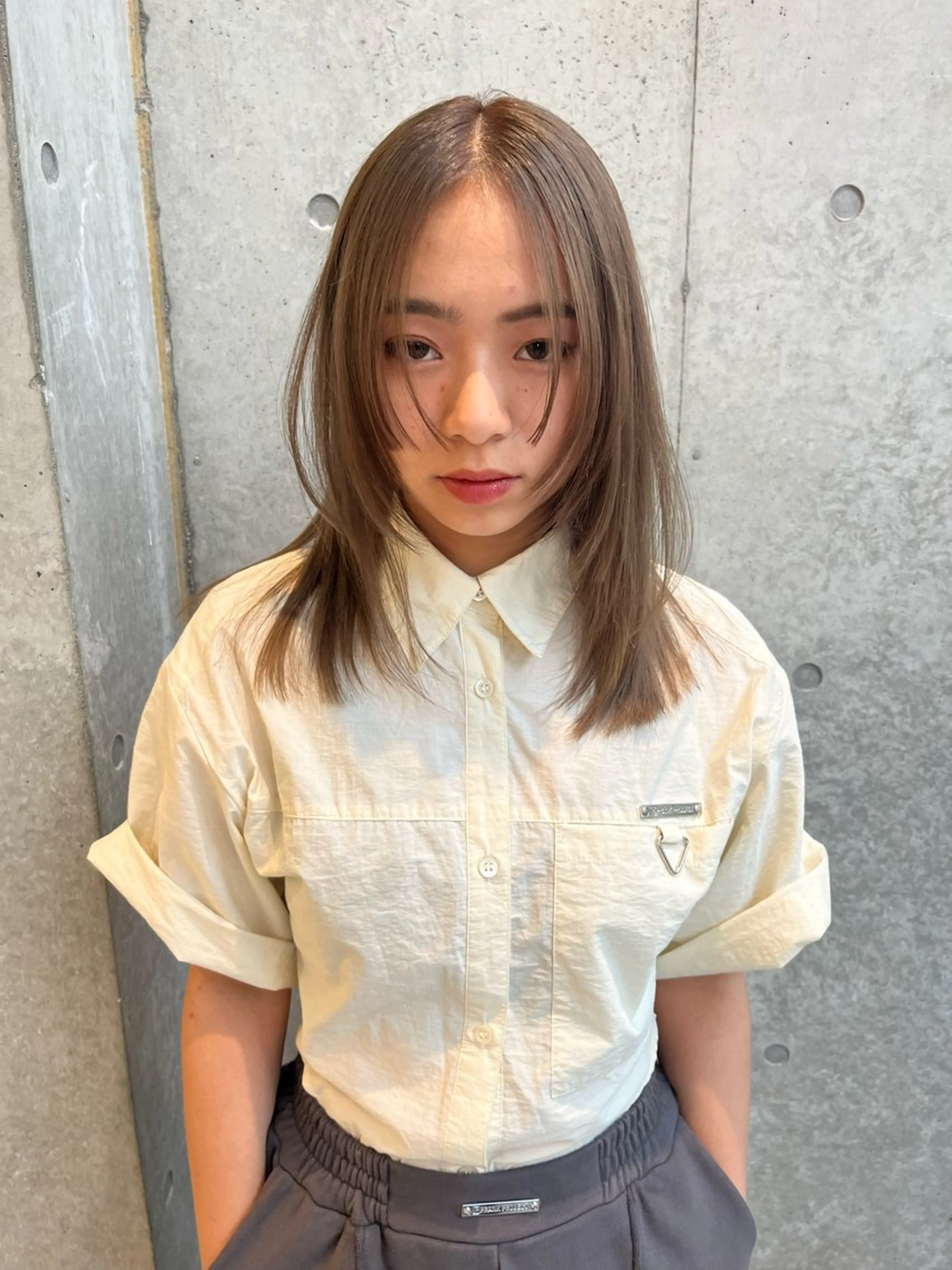 似合わせカット+ブリーチカラーの写真