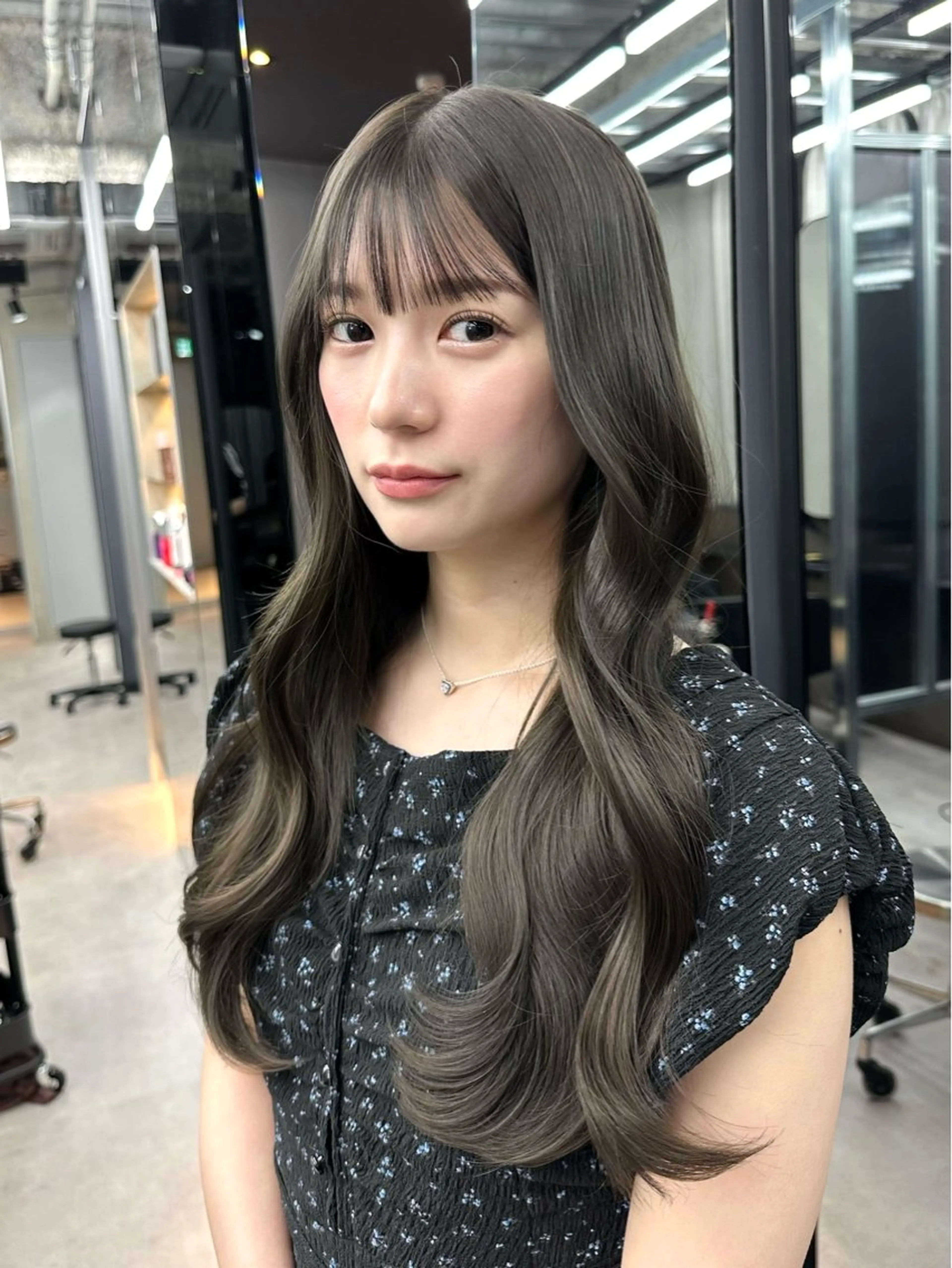 ロング カット ヘアカラー トリートメント 韓国/ワンホンヘア 髪質改善/MaCoのヘアスタイル