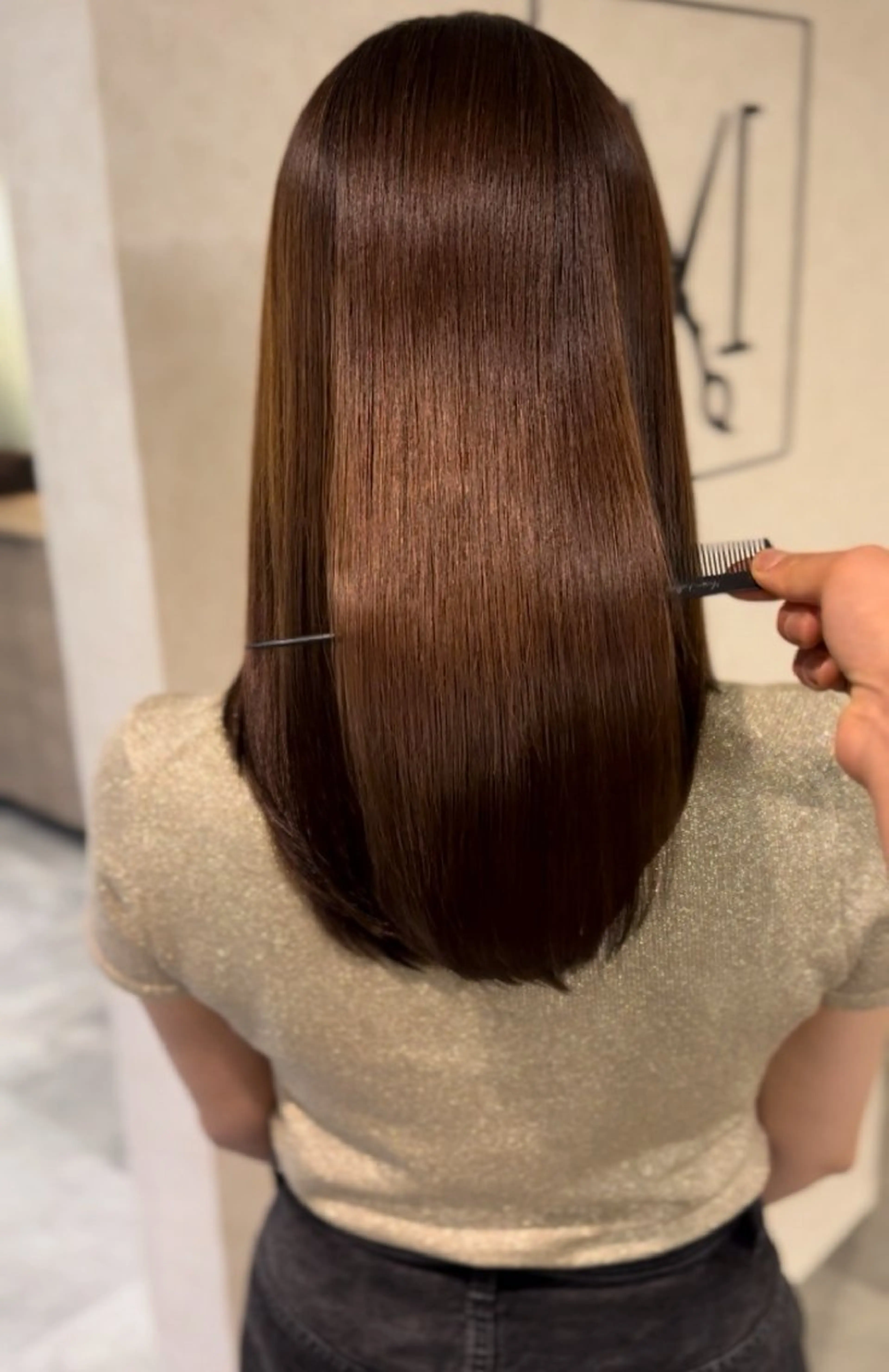 セミロング 大人の髪質改善 💎夏のヘアスタイル