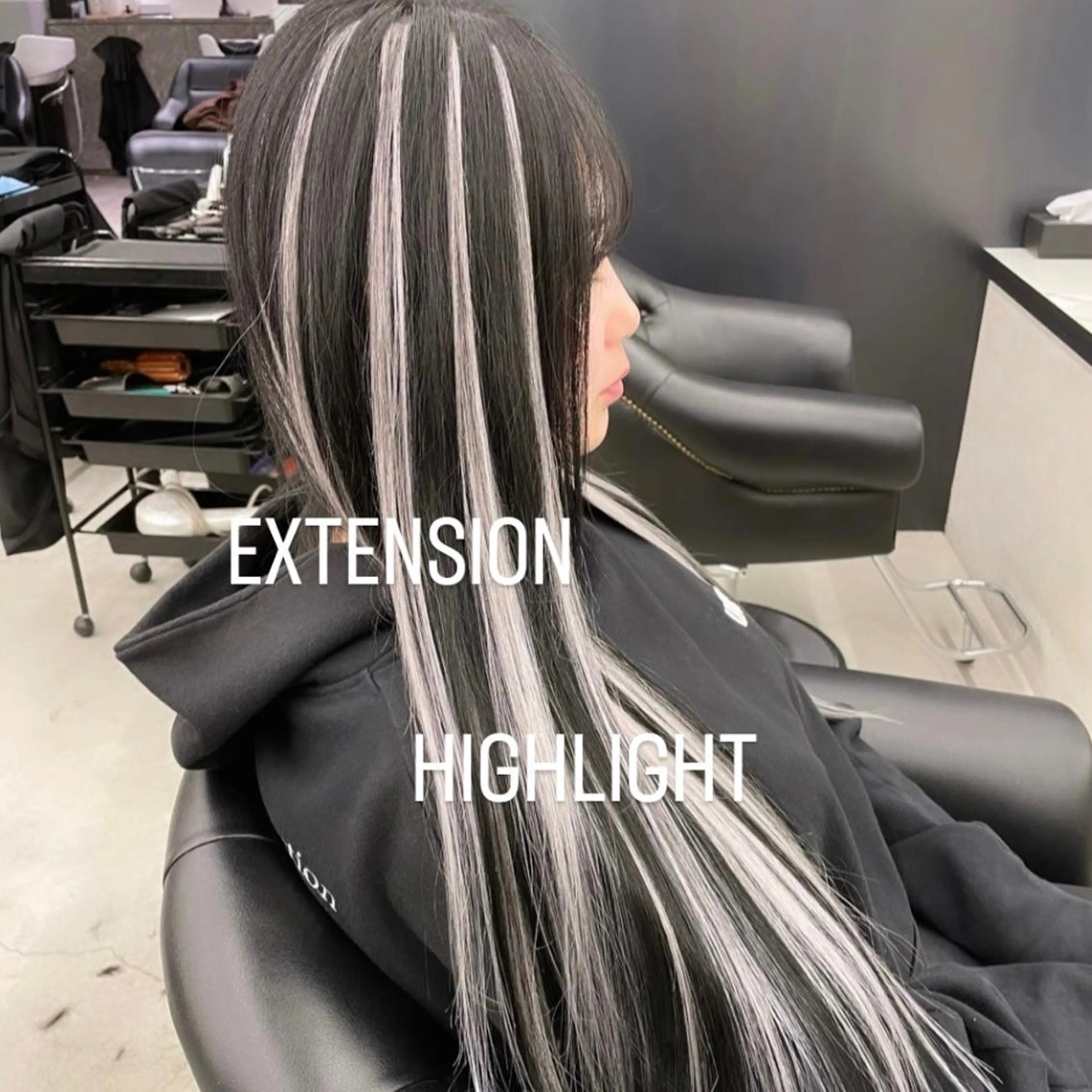 ロング カラー ヘアカラー エクステ エクステ🩵ブリーチ 韓国ヘア🩵KAEのヘアスタイル