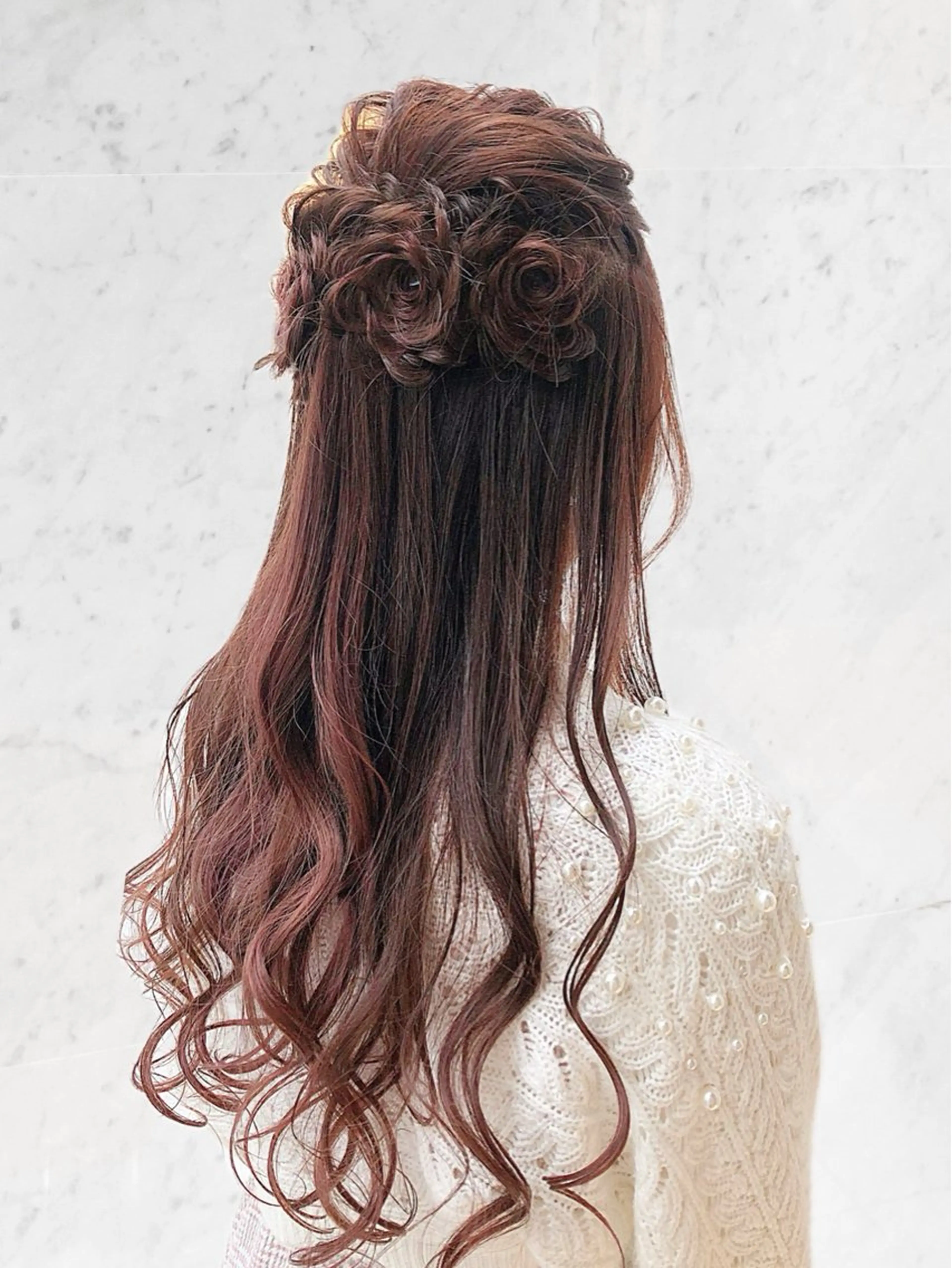 ロング ヘアアレンジ ハーフアップ Blue所属・透明感カラー 🫰🏻💗 高橋舞のその他イメージ