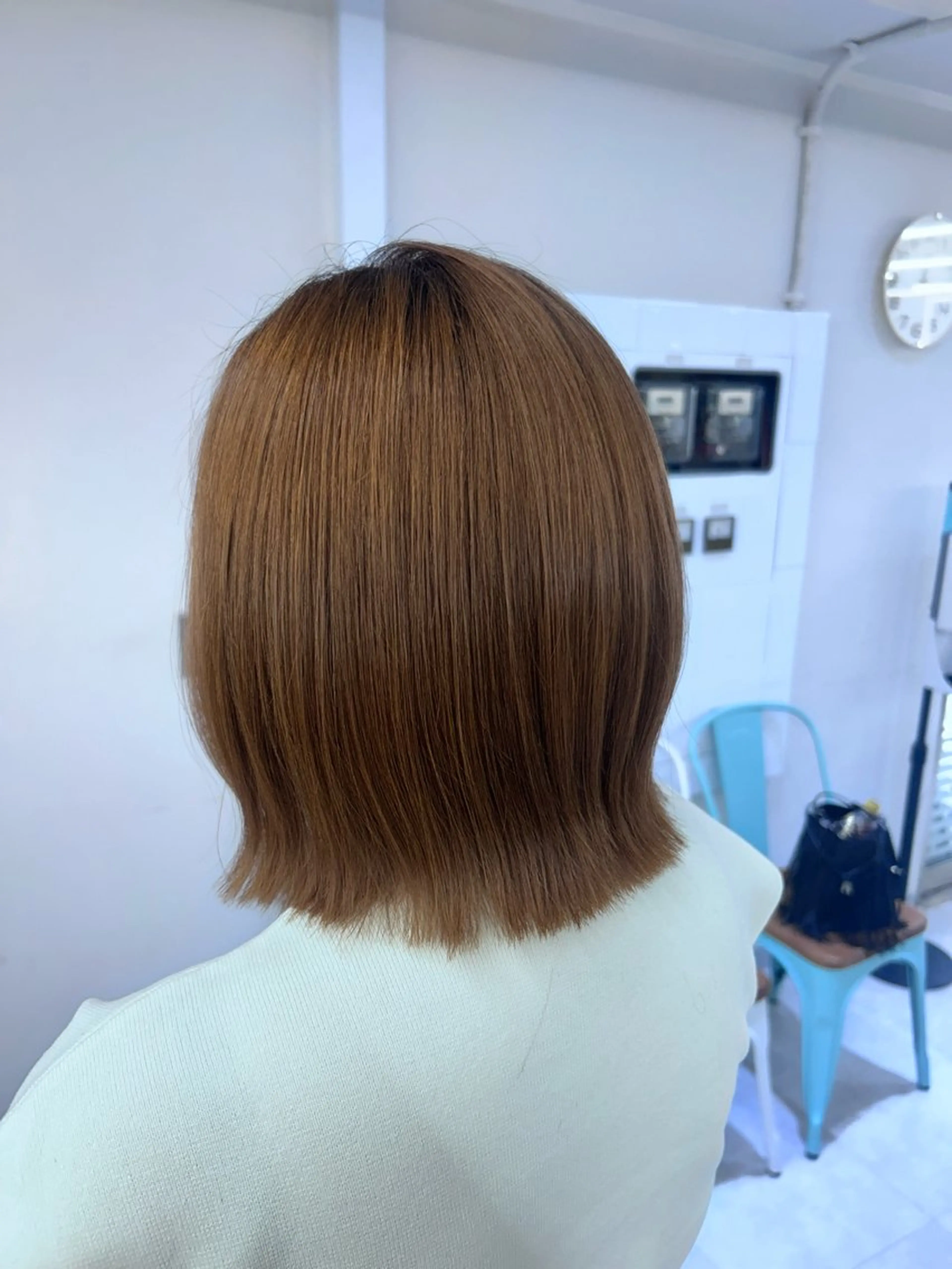 【✨️明るくしたい方に✨️】カット+ブリーチ無しダブルカラー+1stepトリートメントの写真