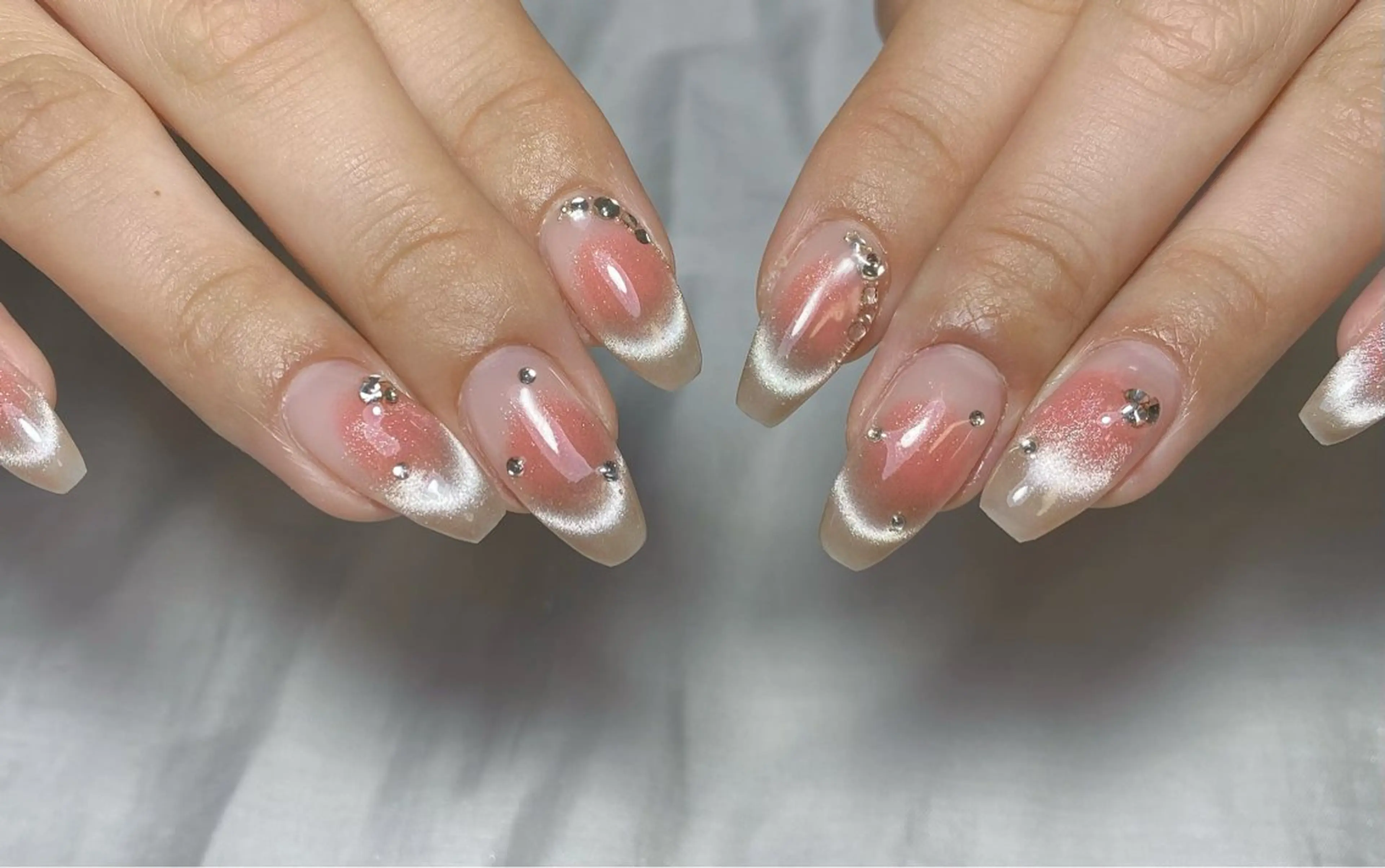 ネイル アートネイル フレンチネイル ジェルネイル グラデーション 韓国ネイル Nail Salon kihi大塚店のネイルデザイン