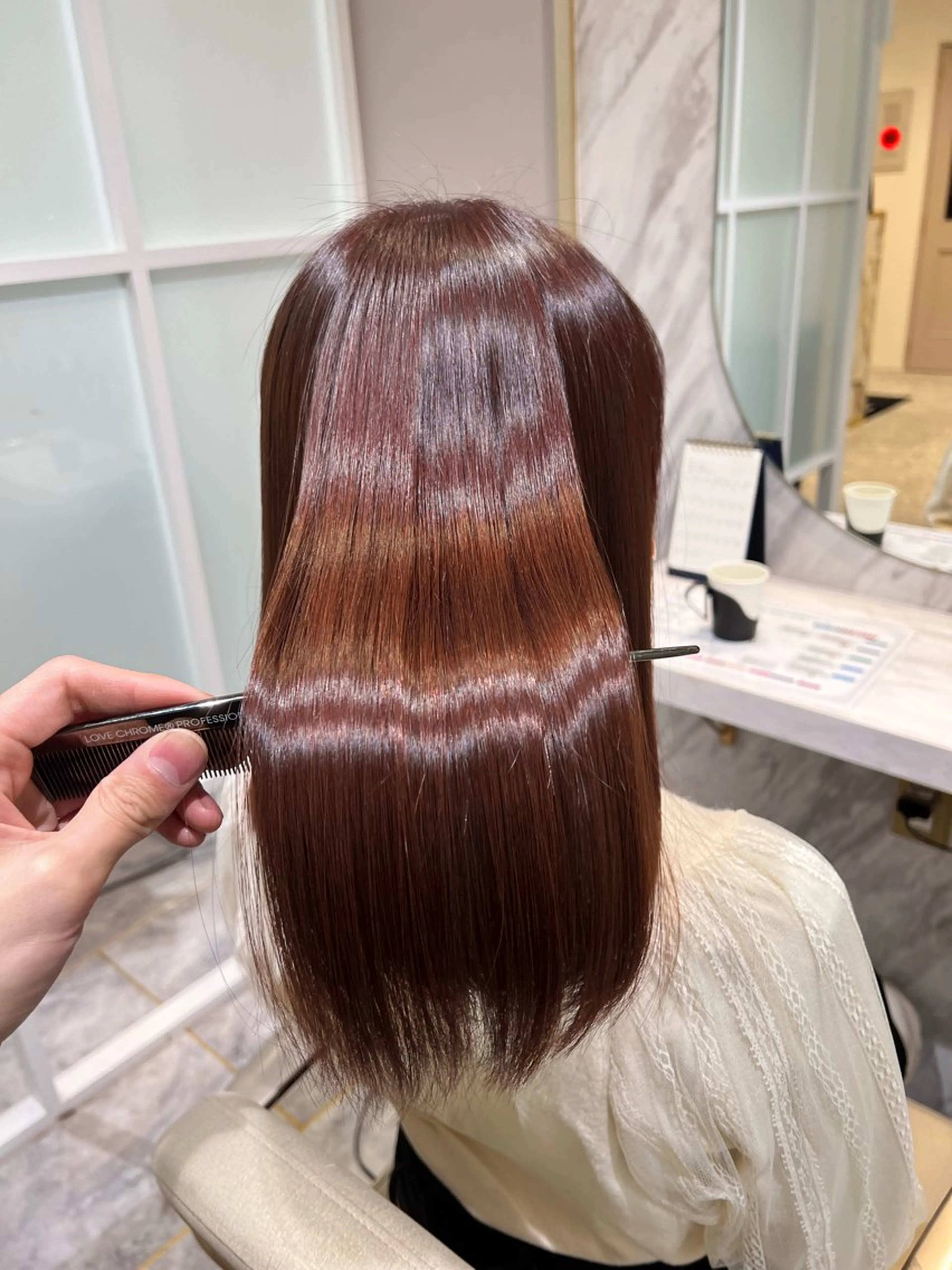 セミロング カラー 💎エクステ専門店 BIZE梅田🇰🇷のヘアスタイル