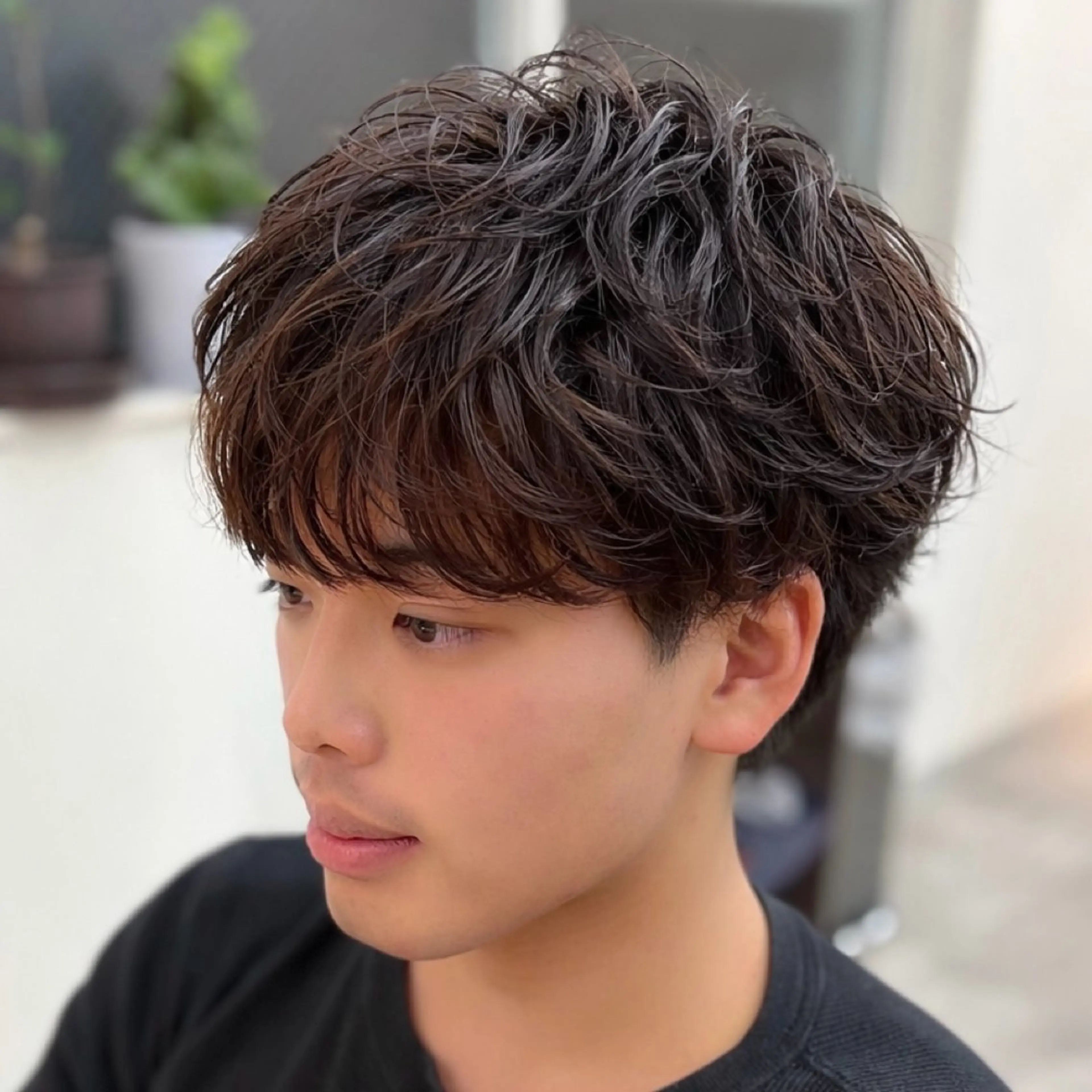 パーマ メンズ マッシュ メンズパーマ カット パーマ 男の理想を叶える🔥 メンズパーマ特化｜関のヘアスタイル