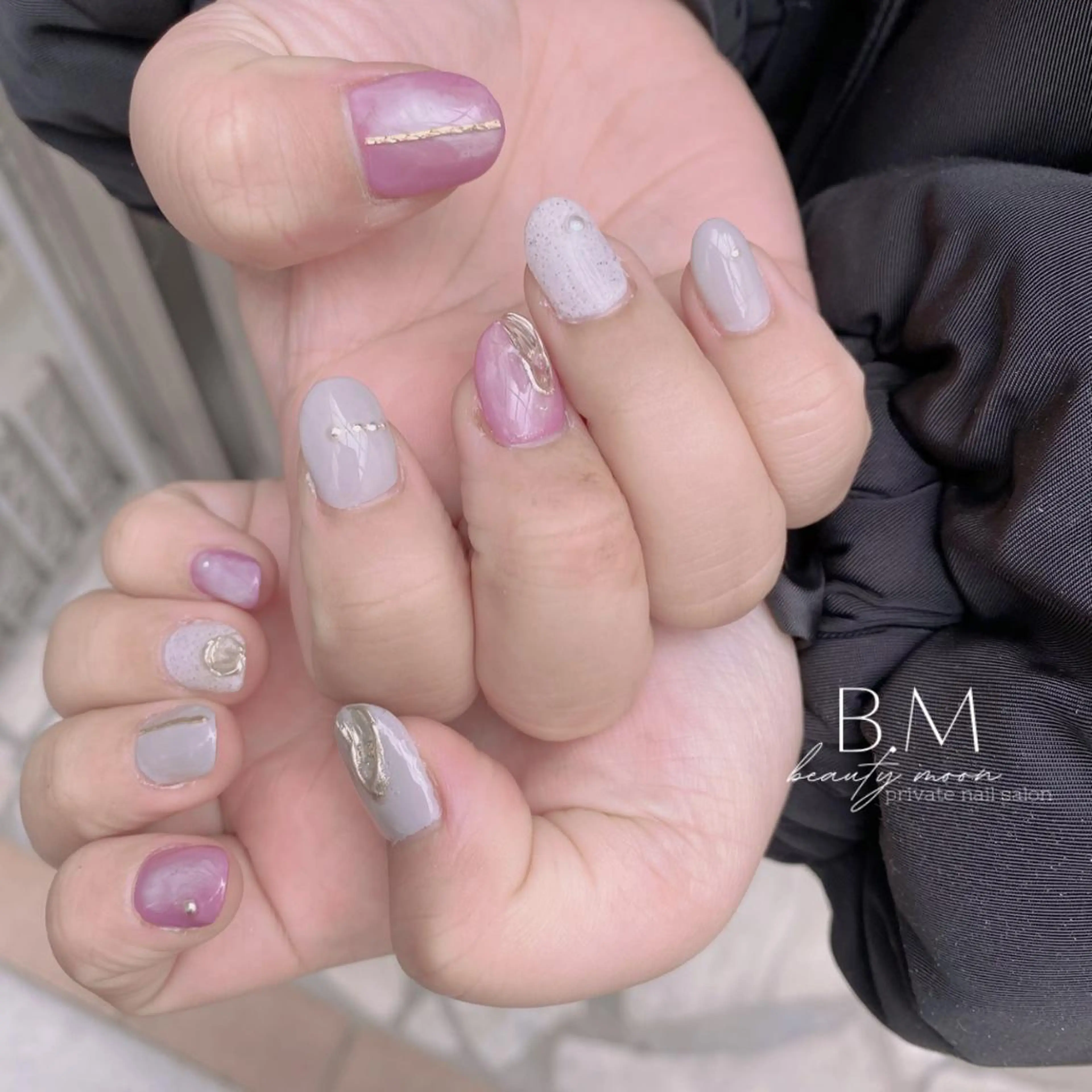 ネイル ネイルチップ 冬ネイル ハンドネイル beauty ☪︎moonのネイルデザイン