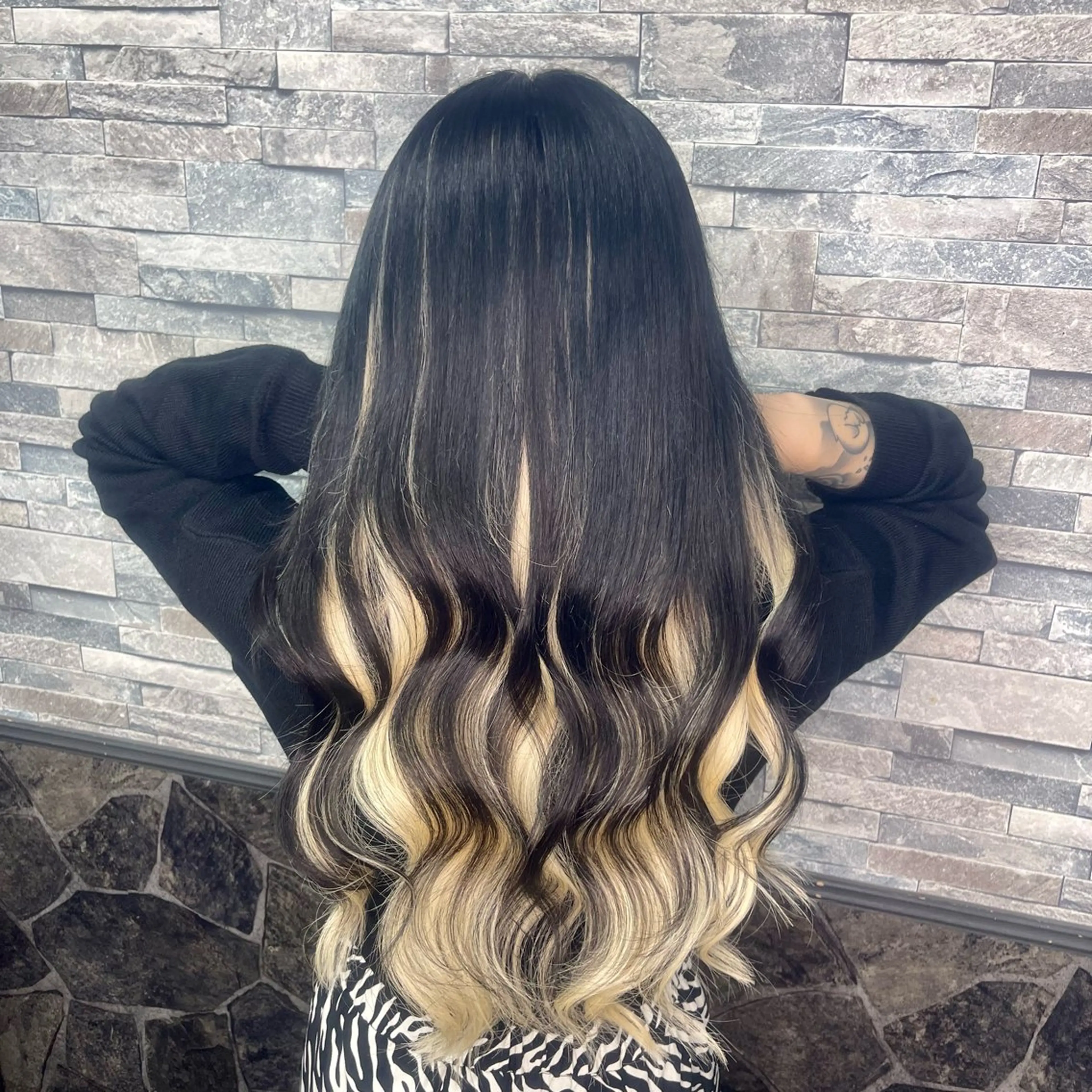 ロング カラー ヘアアレンジ ボブ エクステ tace新宿 めいのヘアスタイル