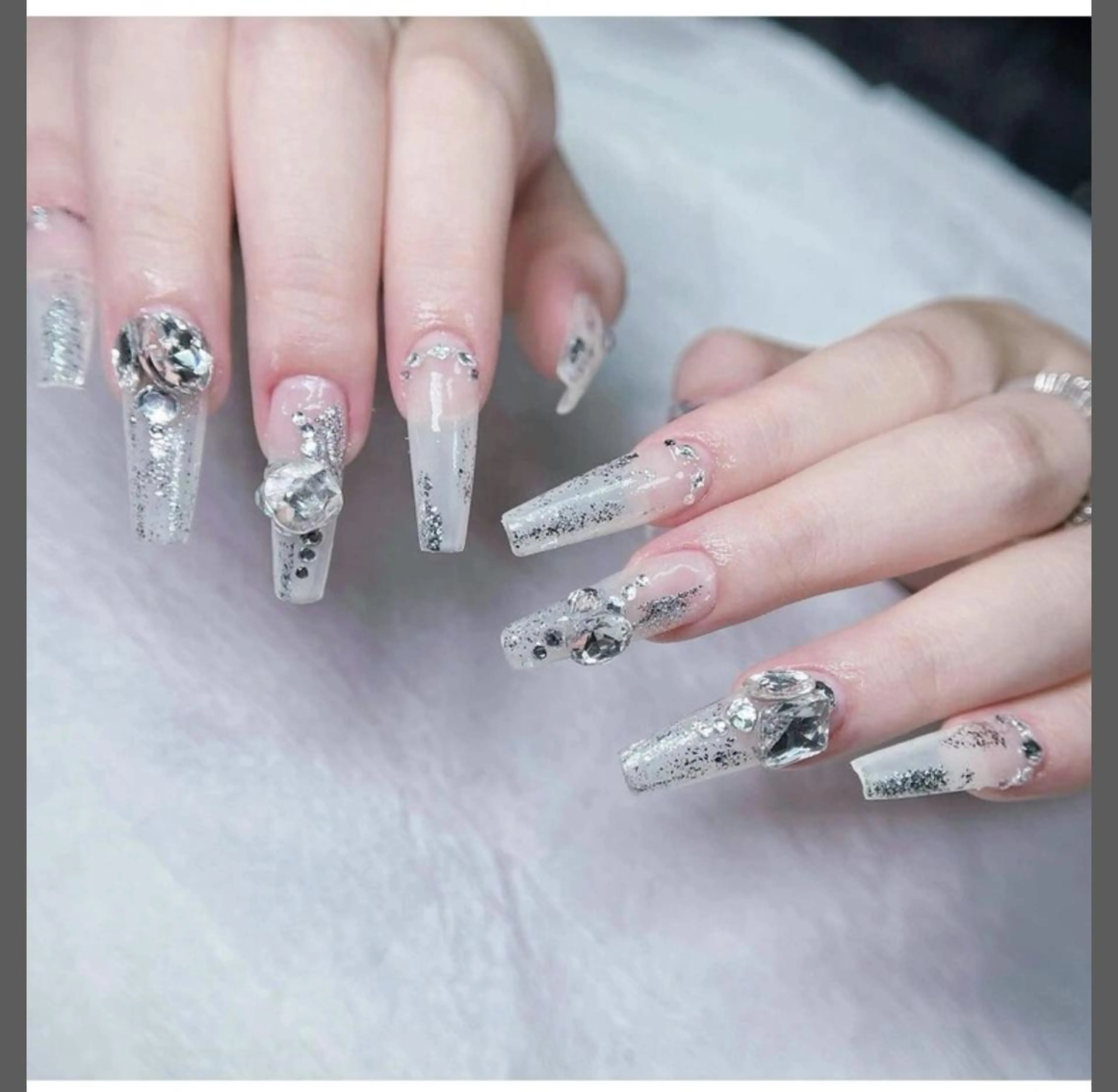 【ジェルロング／スーパーロングスカルプ】持ち込みデザイン¥ 13000->¥ 12000の写真