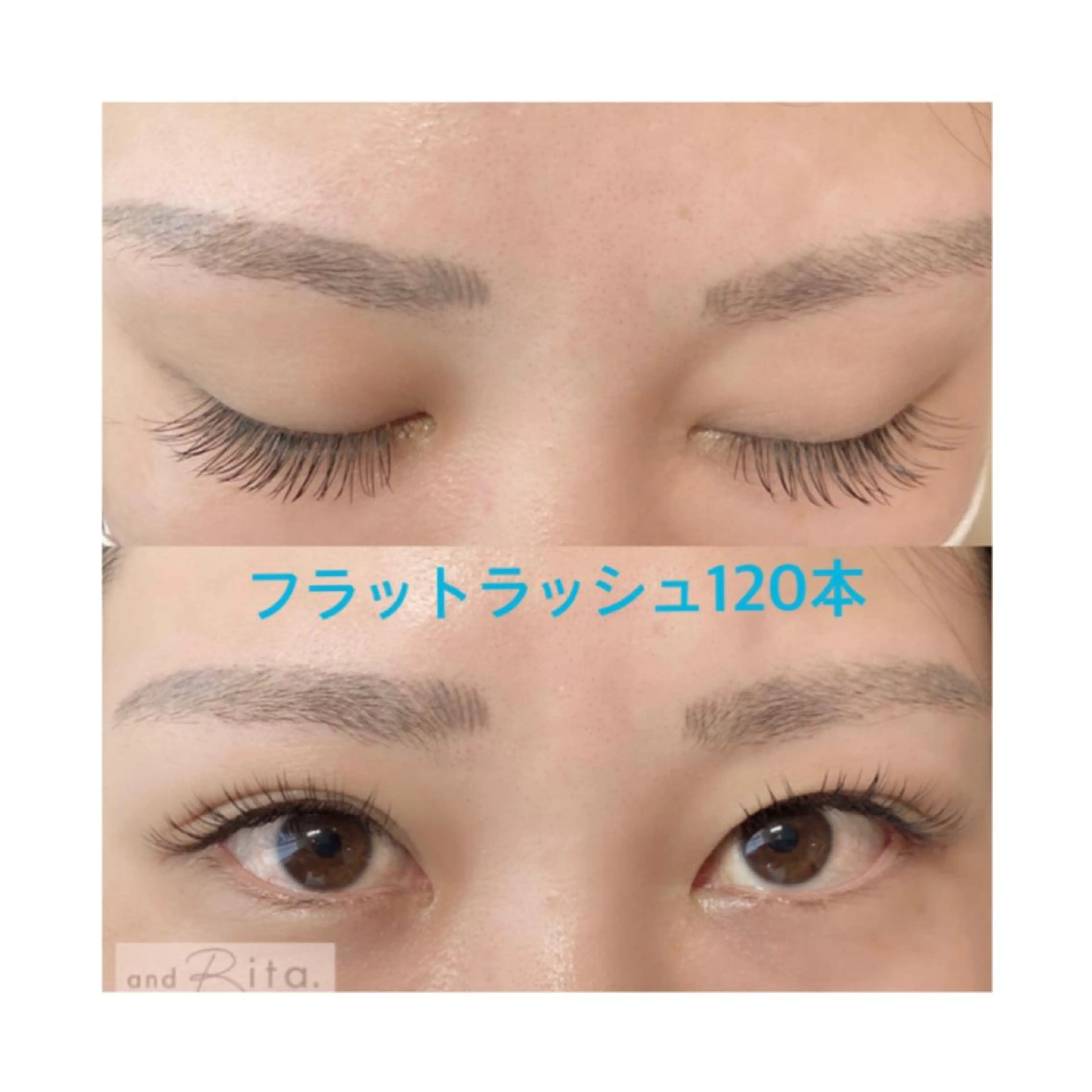 マツエク・マツパ Cカール フラットラッシュ and Rita 蒲生店所属・andRita蒲生店 kanouのマツエク・マツパデザイン
