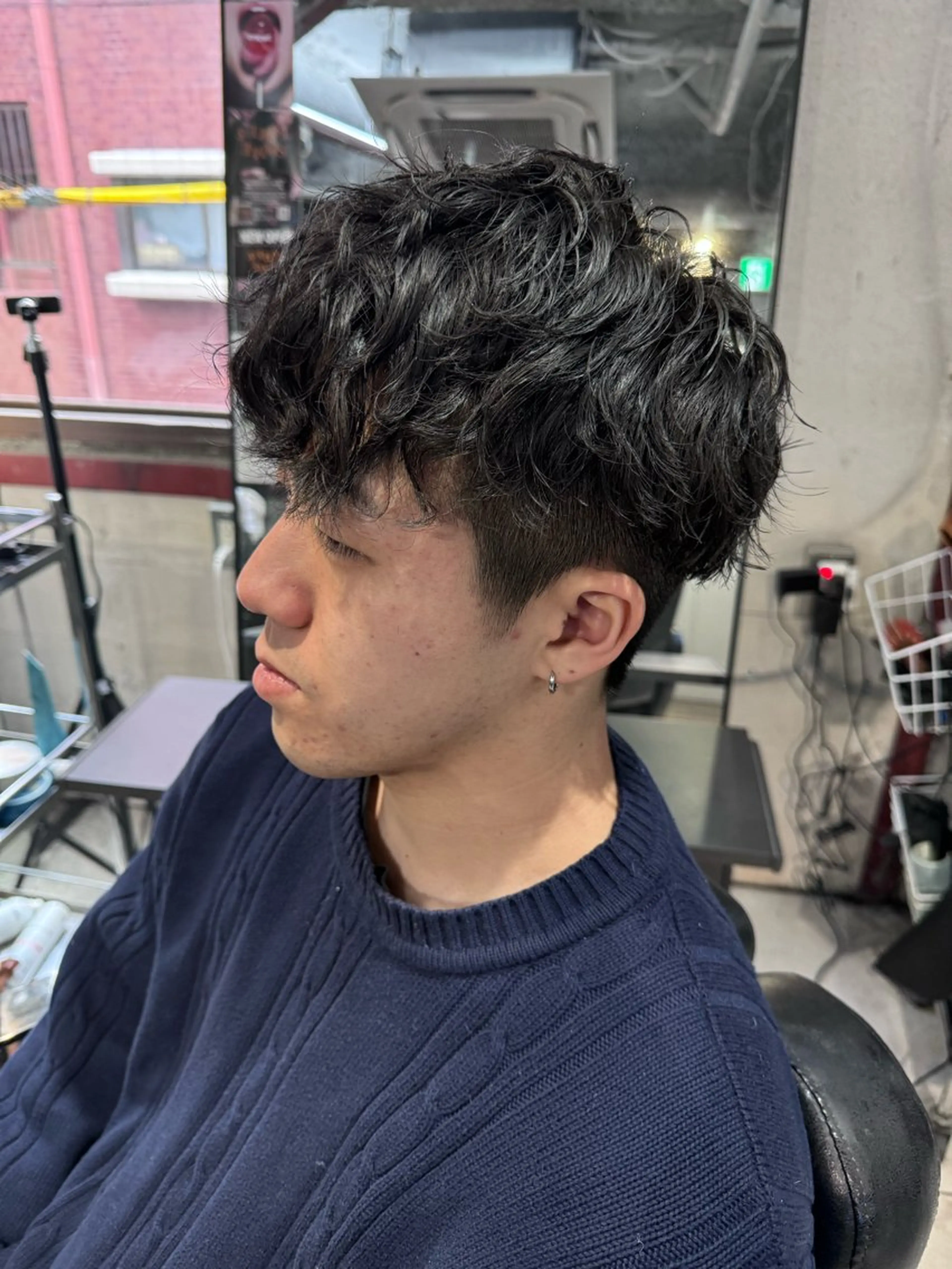 パーマ メンズ カット パーマ NAOKI /海外風のヘアスタイル