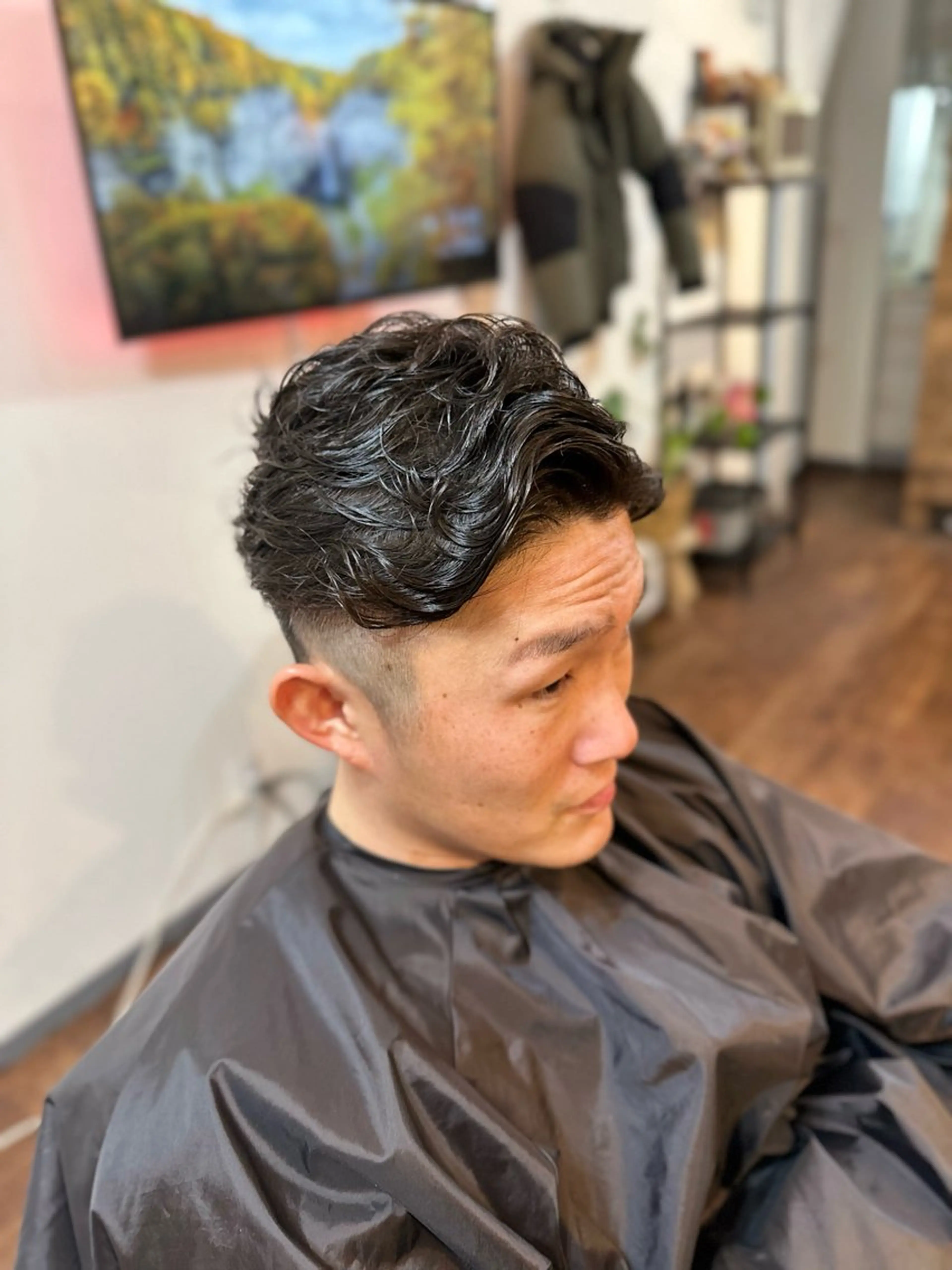 ミディアム パーマ メンズ カット パーマ トリートメント Lizir  ルズィール所属・Luzir⭐︎ GEN⭐︎のヘアスタイル