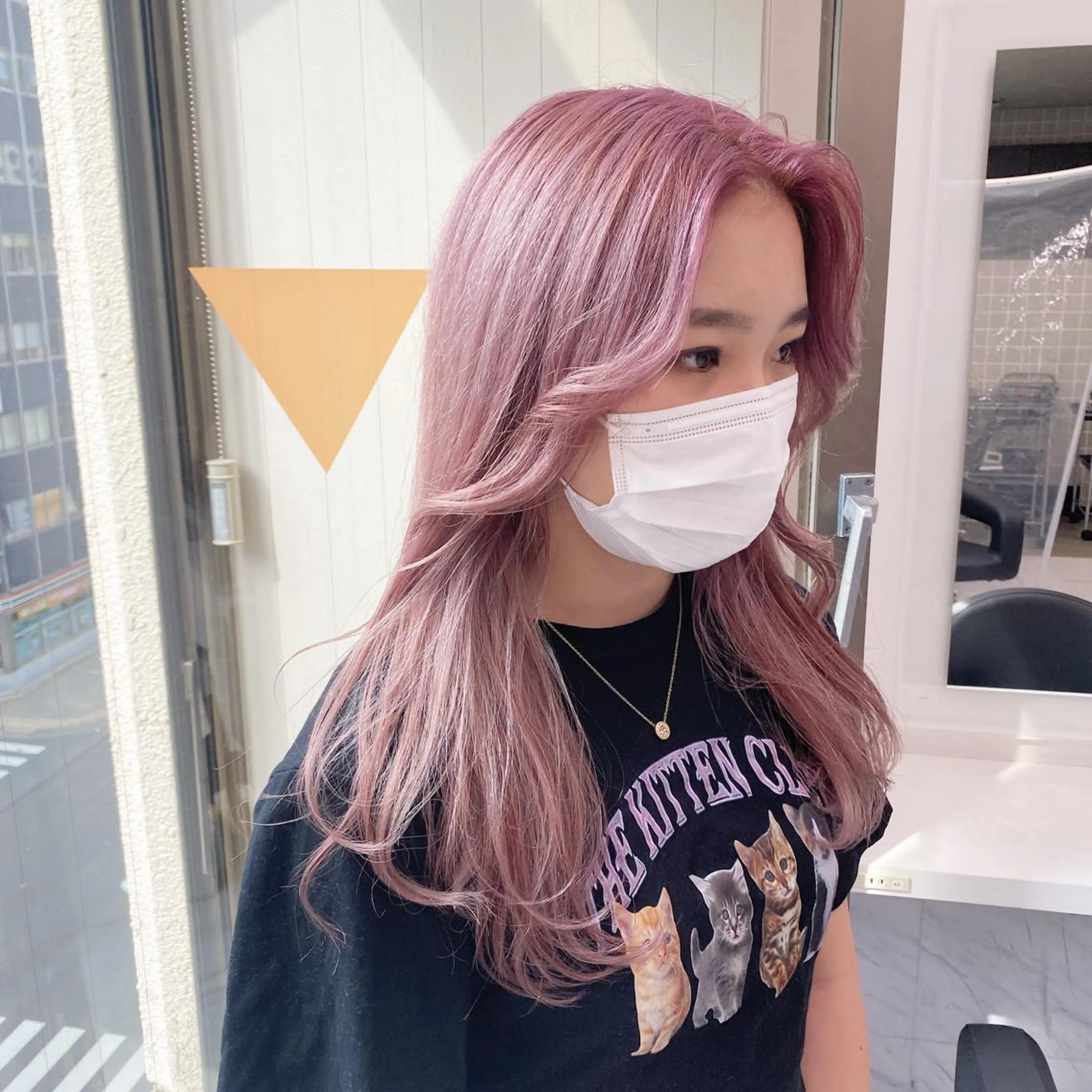 セミロング カラー パーマ ヘアアレンジ メンズ キッズ ネイル マツエク・マツパ 韓国/トレンド レイヤー【101】のヘアスタイル