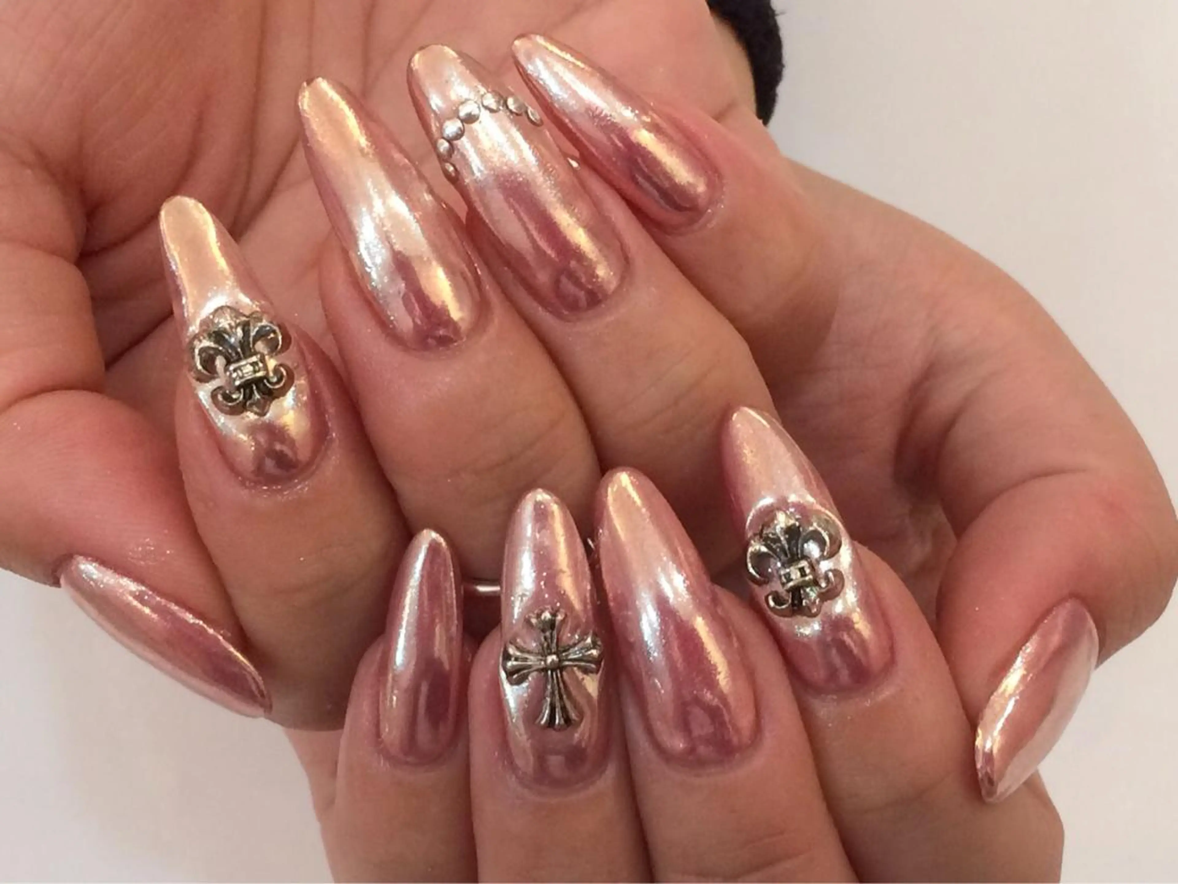 ロング カラー メンズ キッズ ネイル クリスマス 成人式 冬ネイル クリスマス NAILSGOGO shibuyaのネイルデザイン