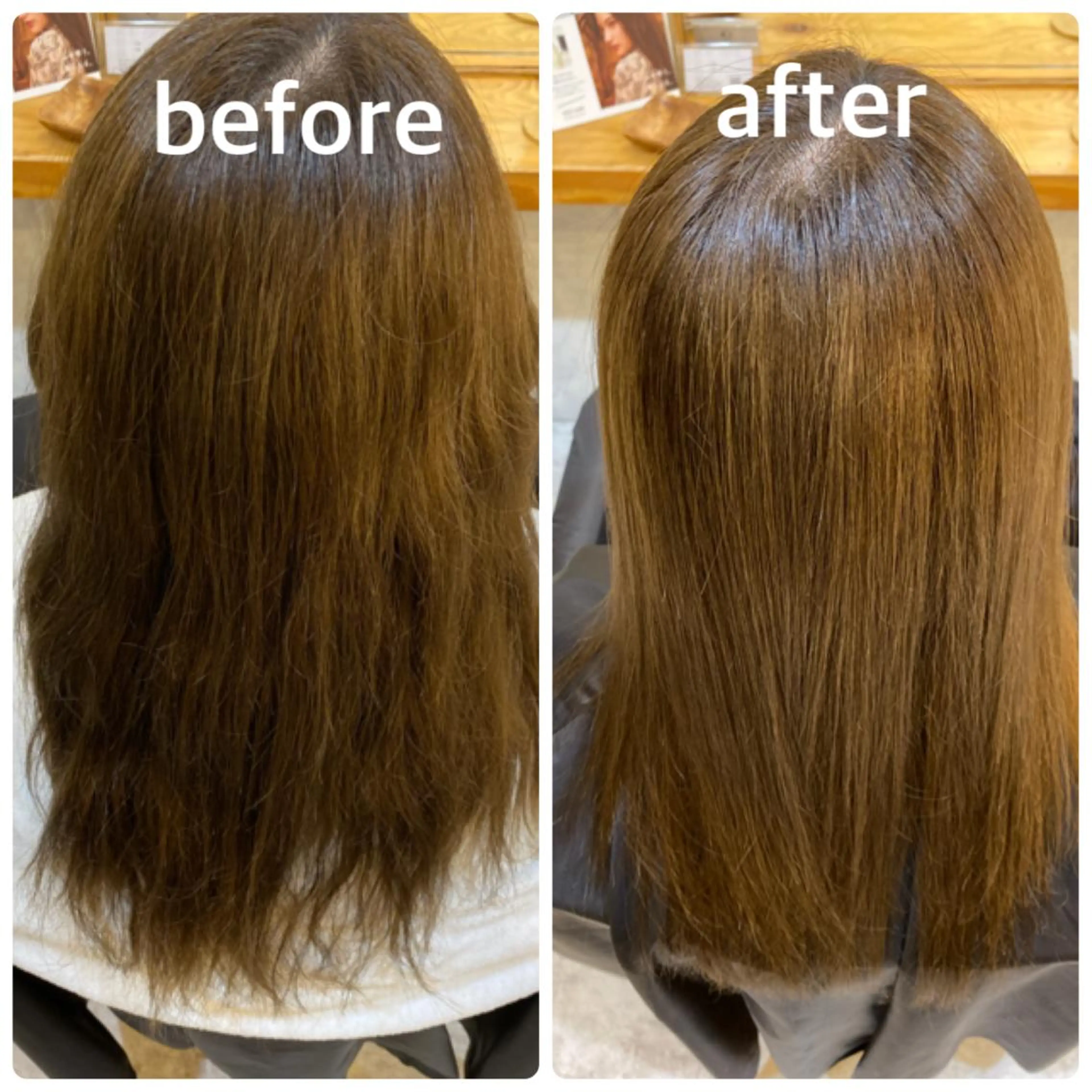 セミロング カラー カット ヘアカラー トリートメント エイト ウメダのヘアスタイル