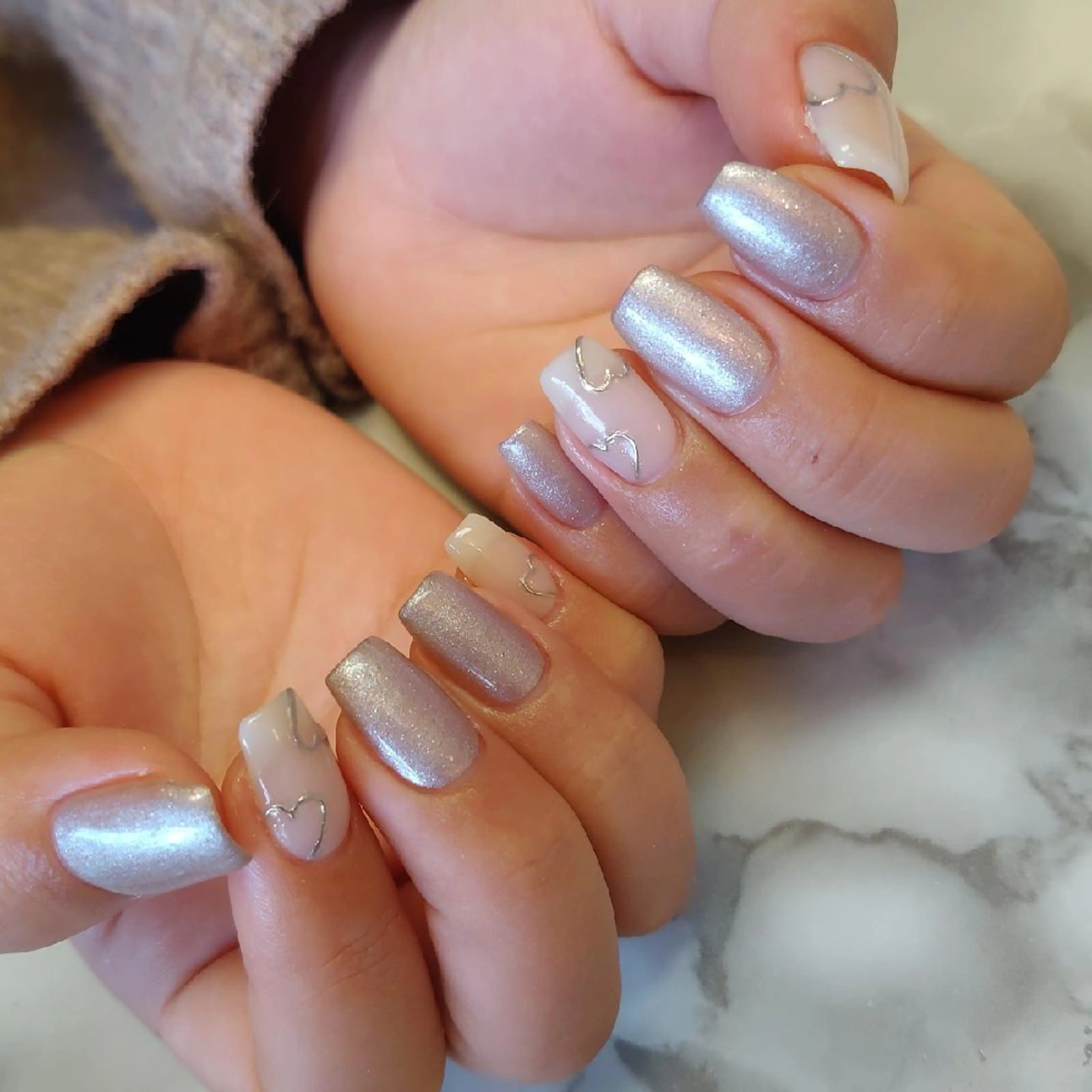 ネイル ハート ジェヌインネイル 河内のネイルデザイン