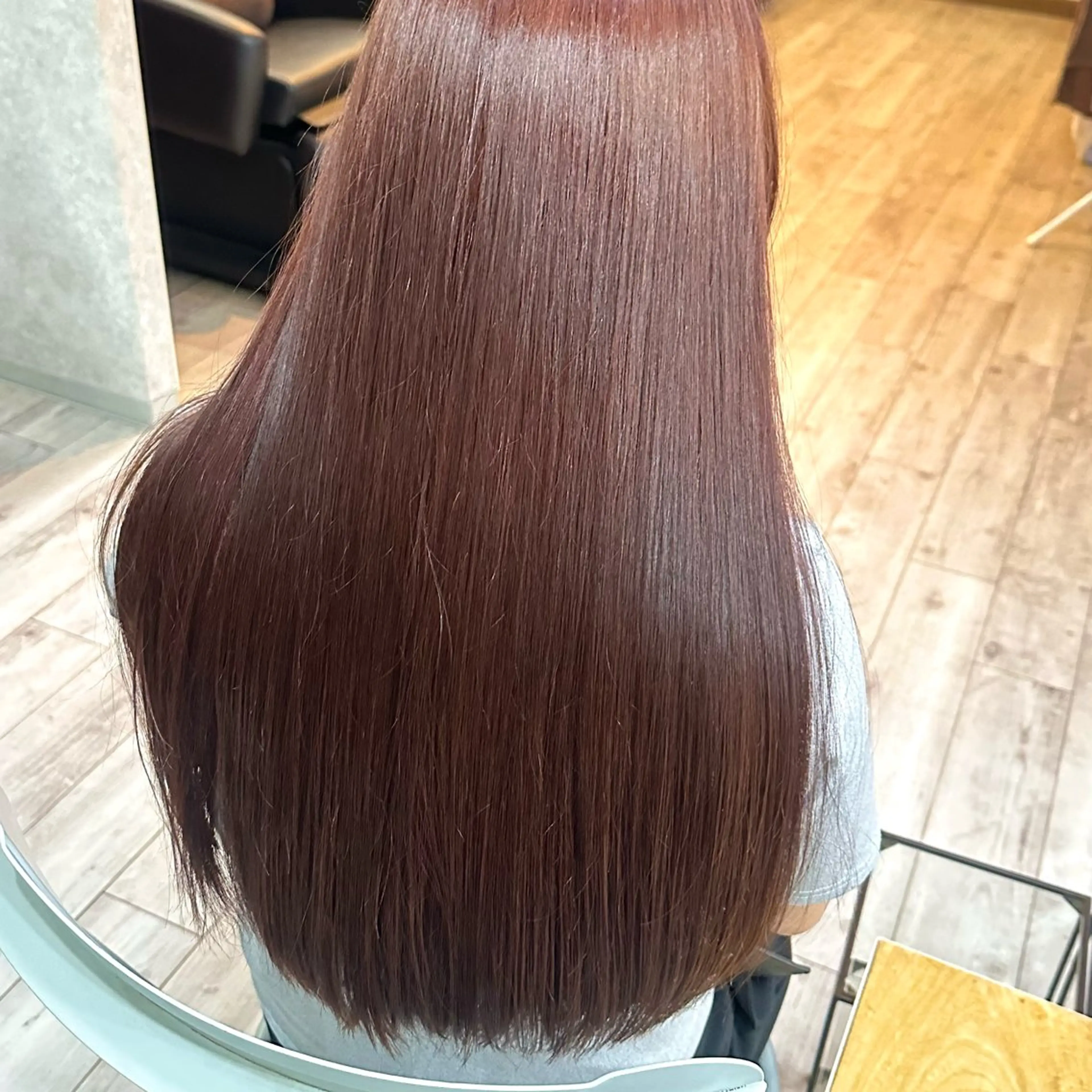 ロング カラー ブラウンカラー レッドカラー レッドブラウン カット ヘアカラー トリートメント 高橋 みく/ minim 暖色のヘアスタイル