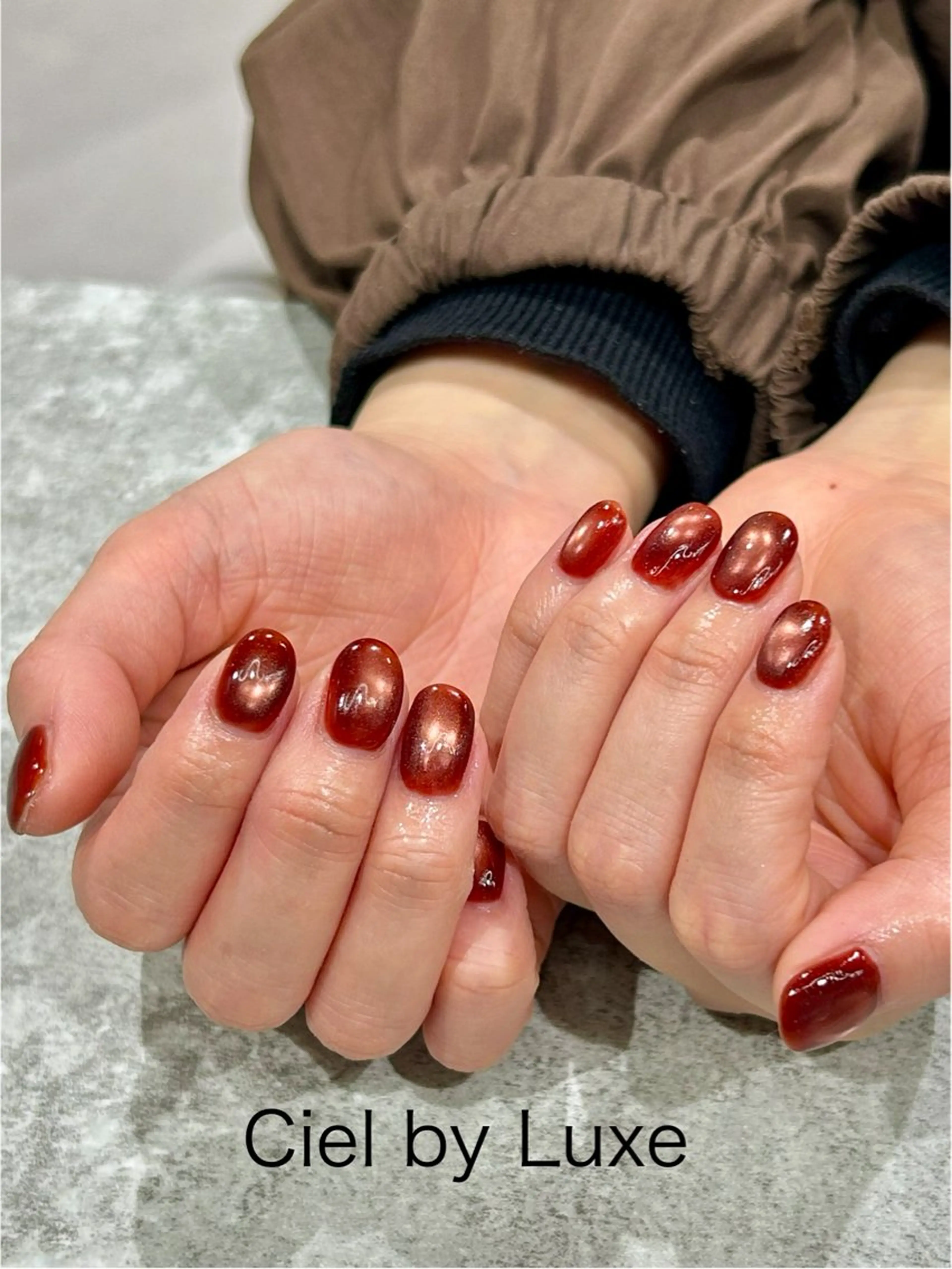 ネイル マグネットネイル CielbyLuxe manamiのネイルデザイン