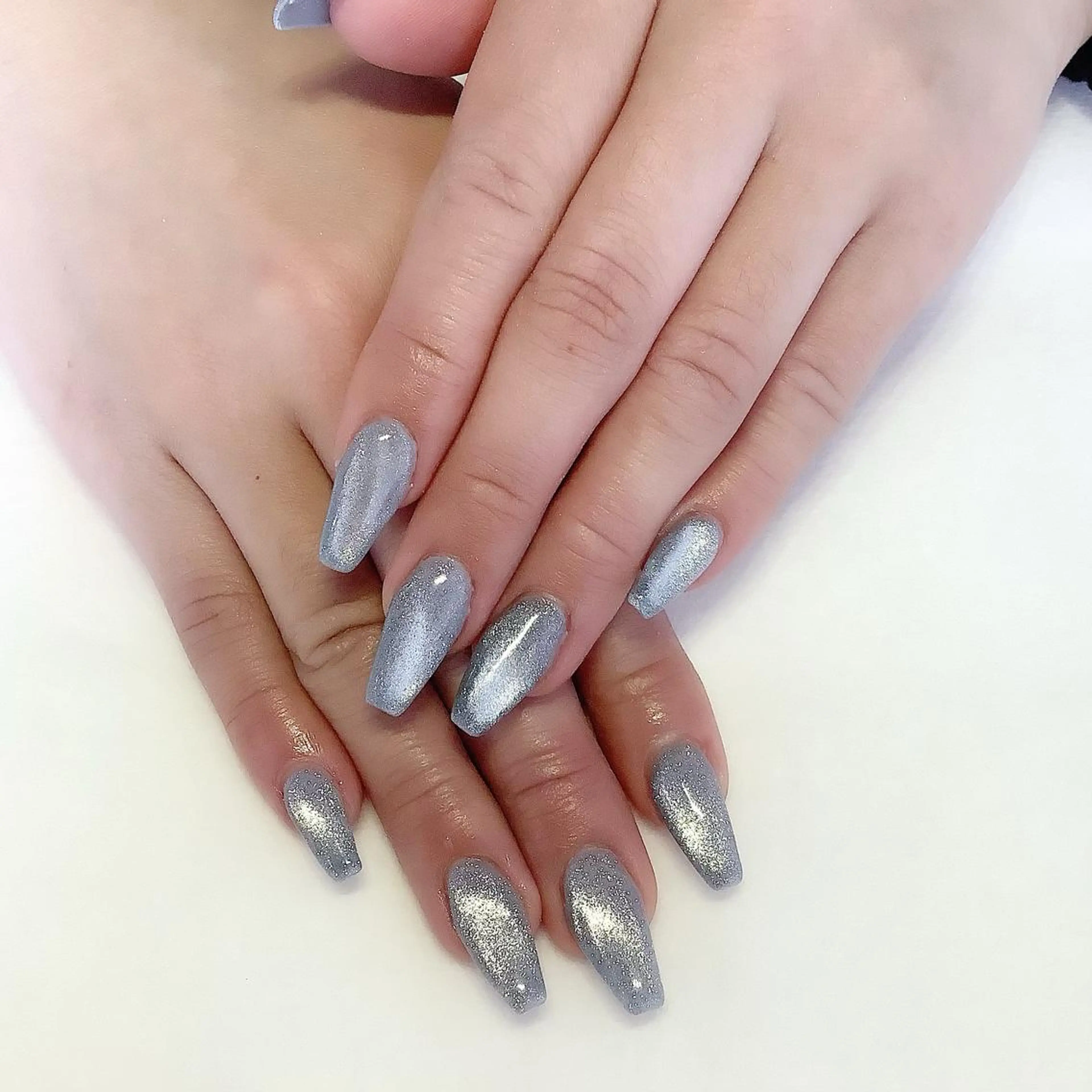 ネイル マグネットネイル ハンドネイル 💎🐰 saki. m 🐰💎のネイルデザイン