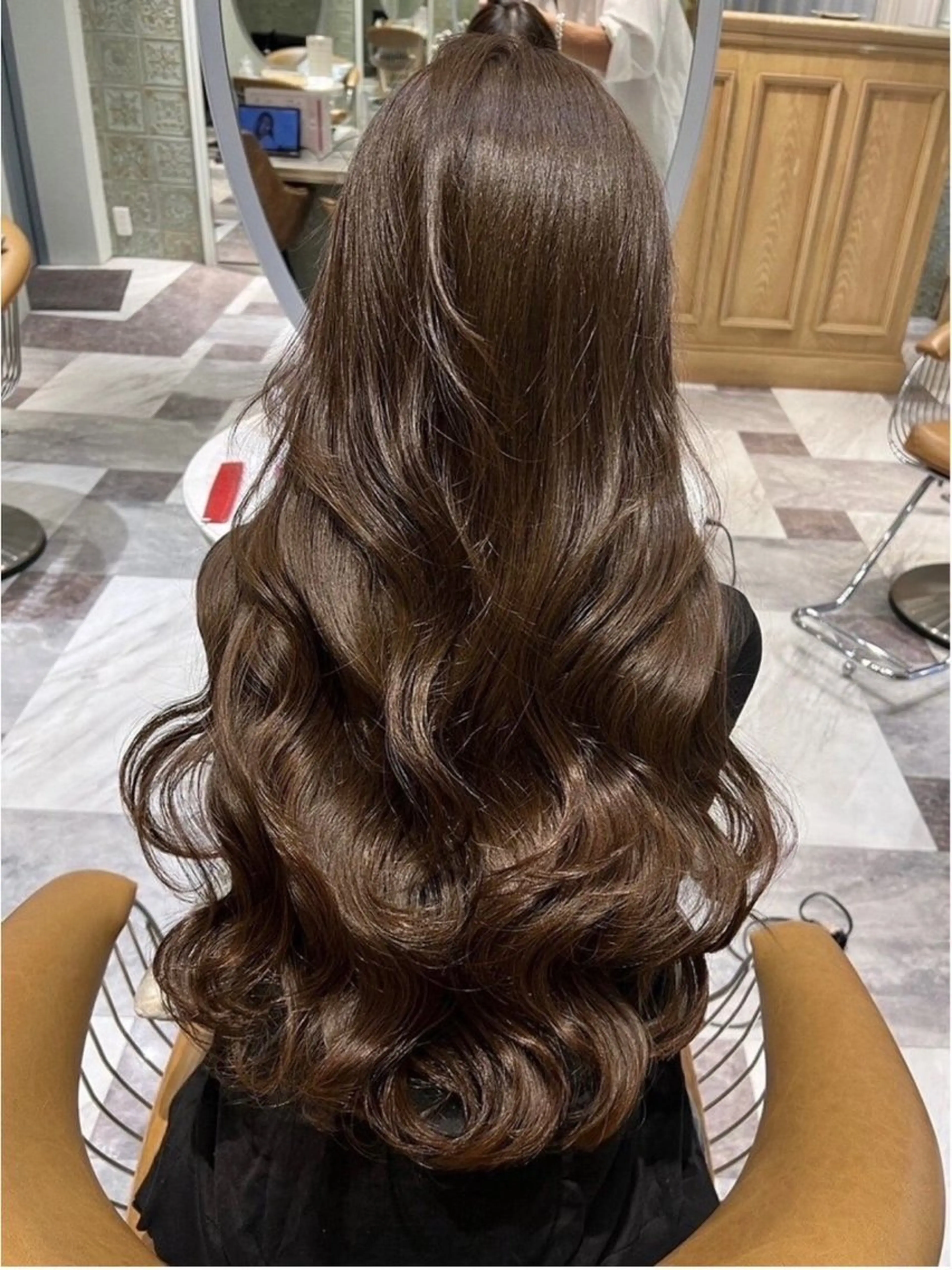 ロング カラー 透明感カラー🤎 中川智帆のヘアスタイル