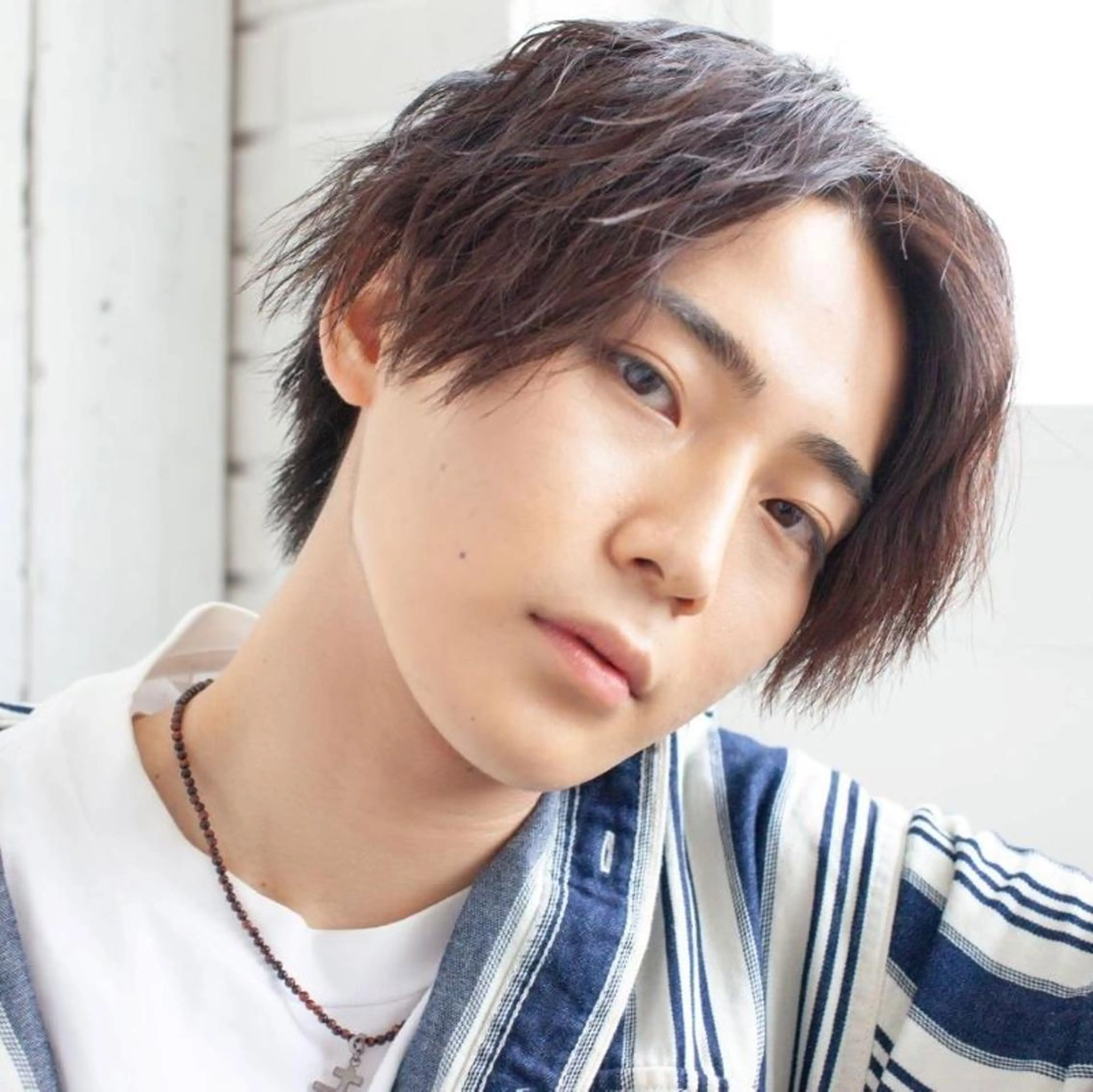 メンズ ミディアム パーマ Ash 店長 木村 和人のヘアスタイル