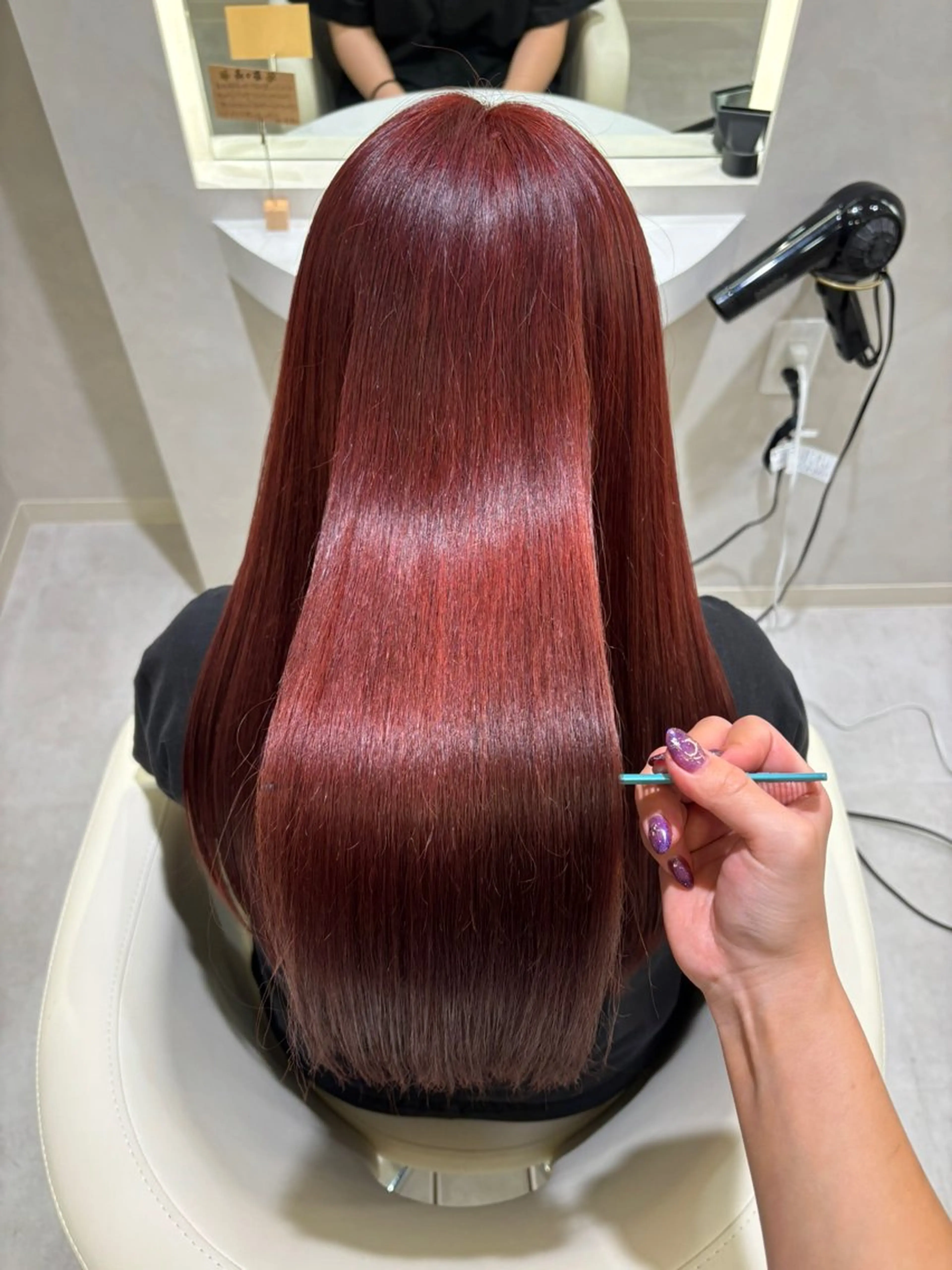 ロング カラー ヘアアレンジ ヘアカラー 艶髪/髪質改善/ 松村きさらのヘアスタイル