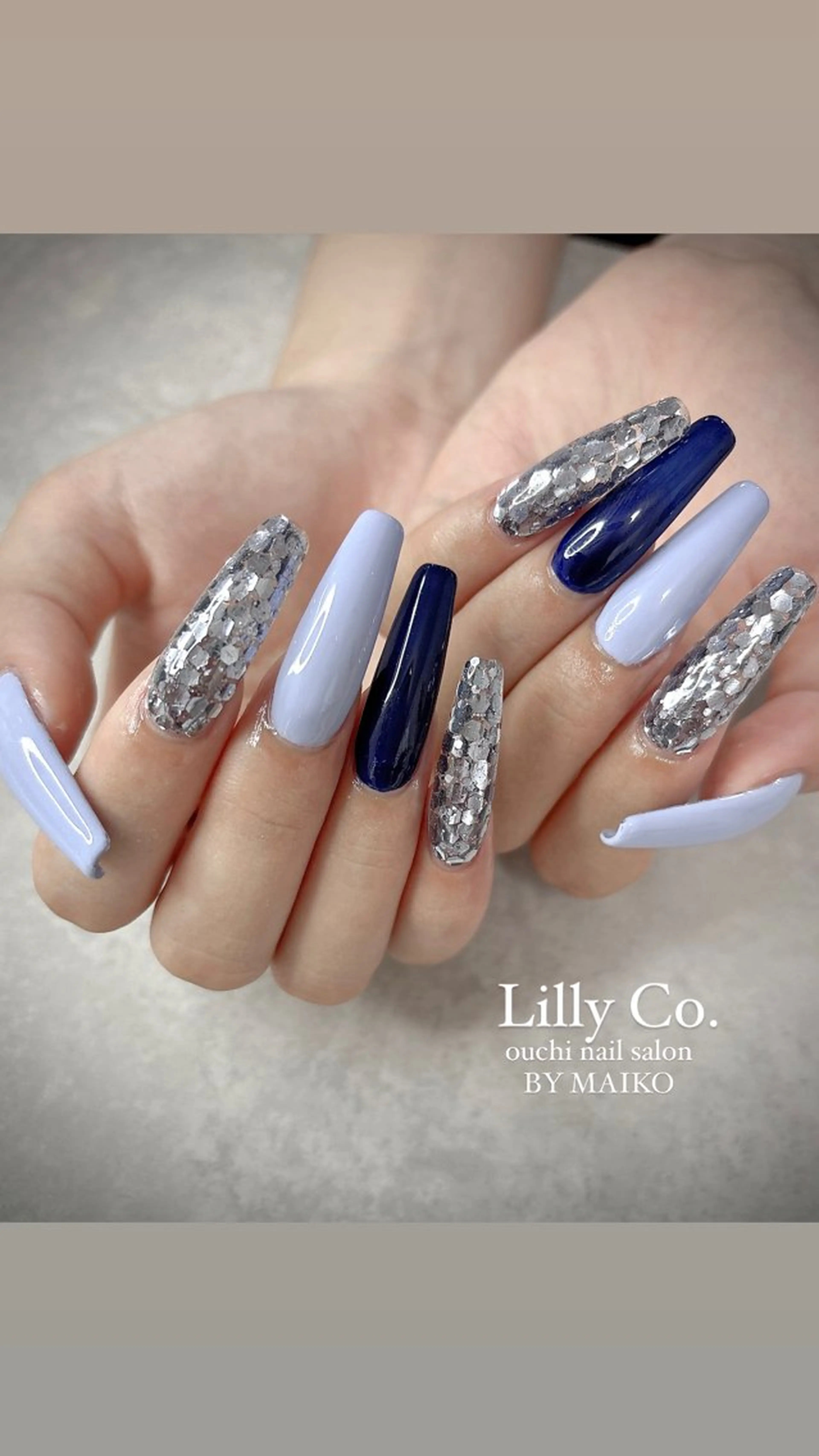 ネイル スカルプネイル Lilly Co.のネイルデザイン