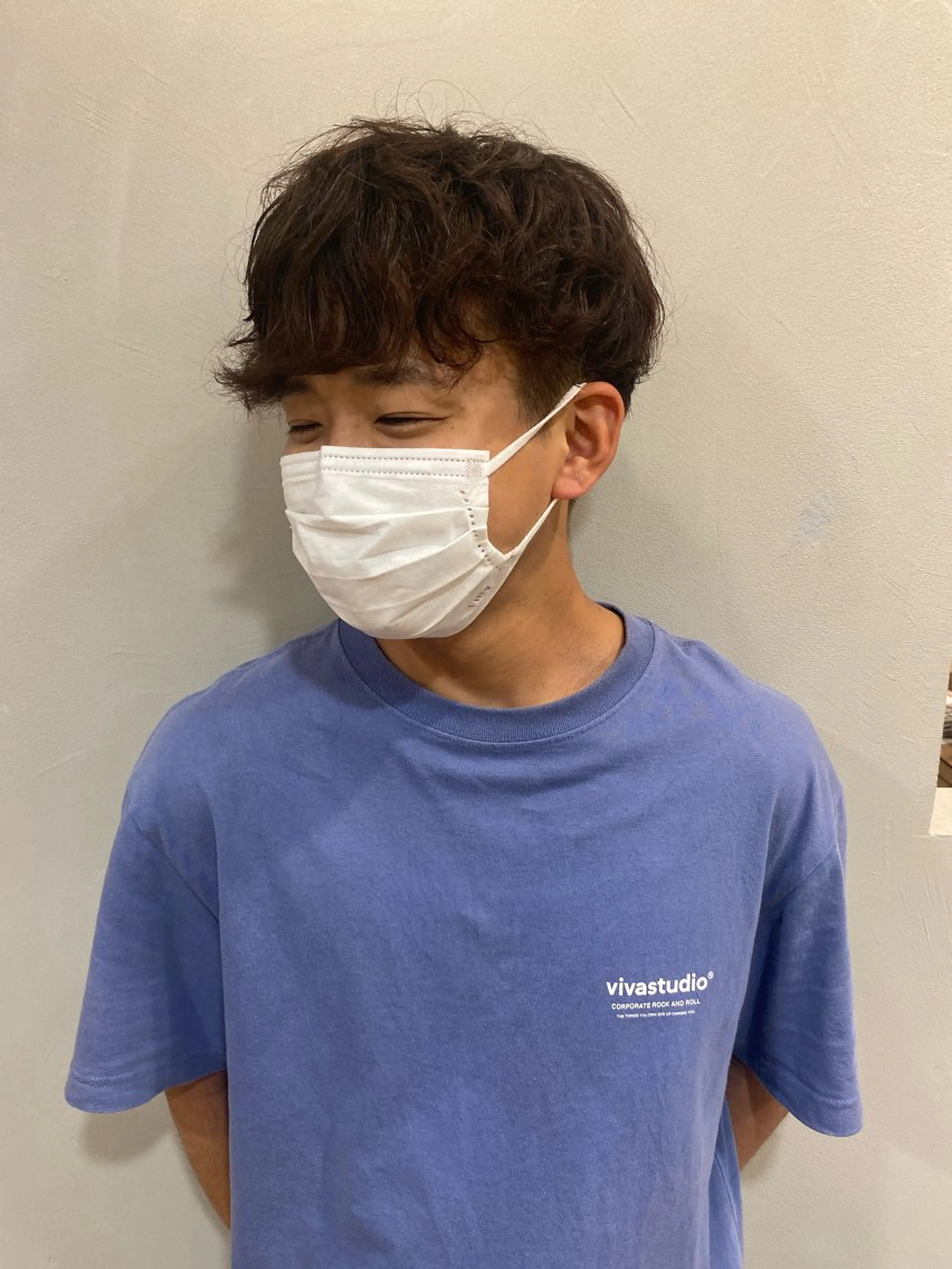 パーマ メンズ akane/ 縮毛矯正/暖色のヘアスタイル