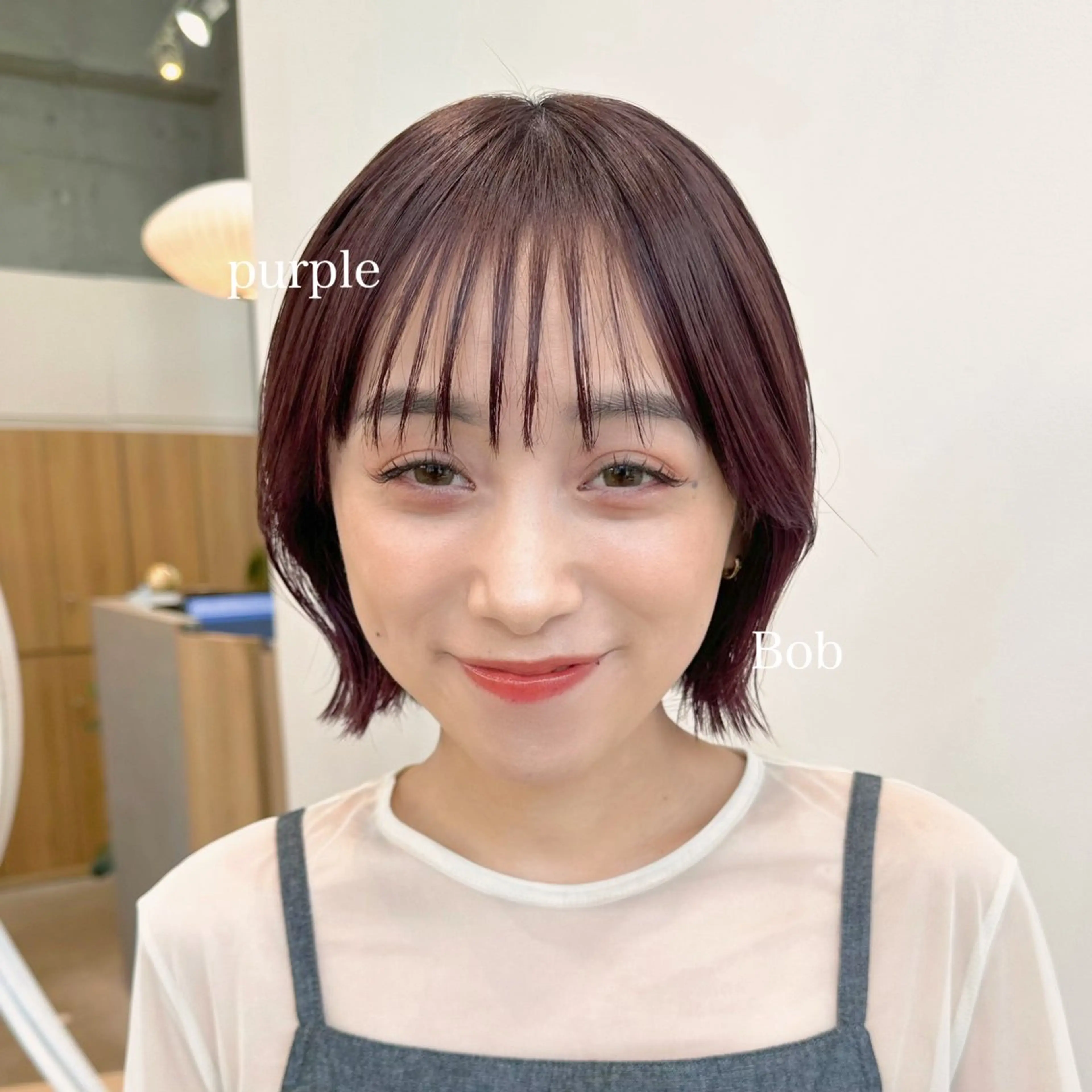 セミロング 🧸🫧暖色/ボブ/ 橋本美柚🫧🧸のヘアスタイル