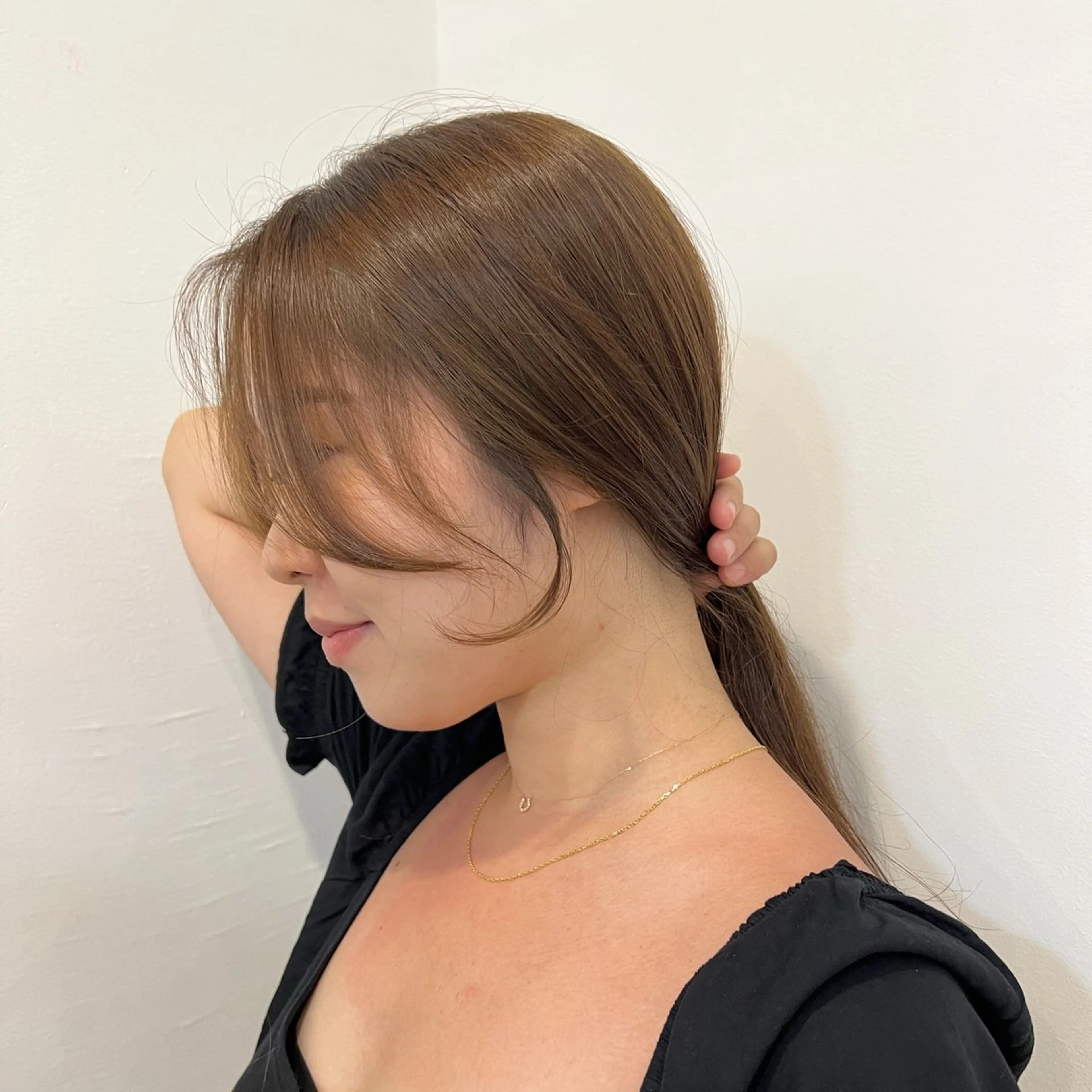 ロング カラー レイヤーカット ボブパーマNo.1のヘアスタイル