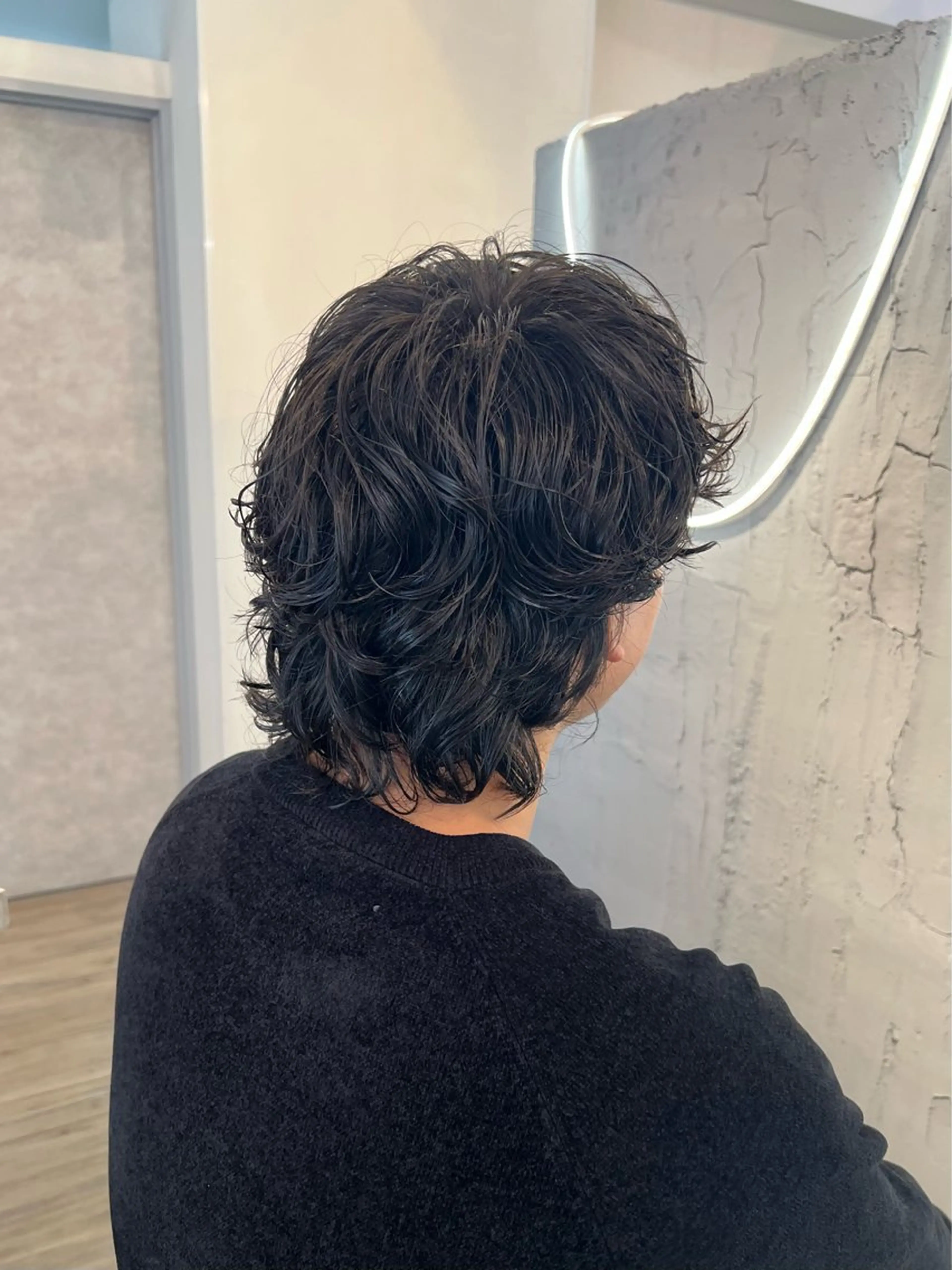 パーマ メンズ マッシュ メンズパーマ ニュアンスパーマ カット パーマ いぐちしょうた🫧 VISAGEbaskのヘアスタイル