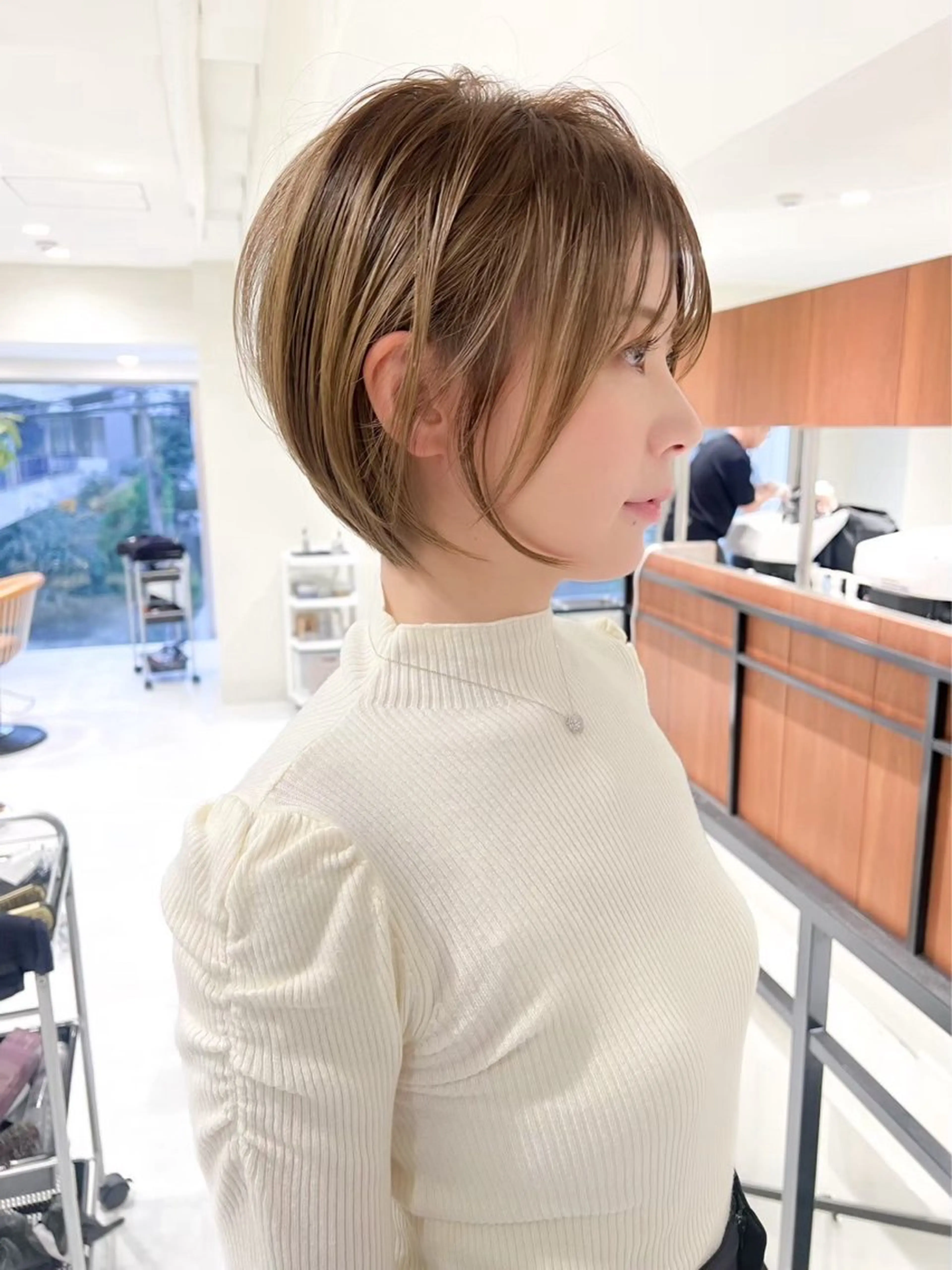 ショート カラー カット ヘアカラー ハイライトNo.1☆ ゆうのヘアスタイル