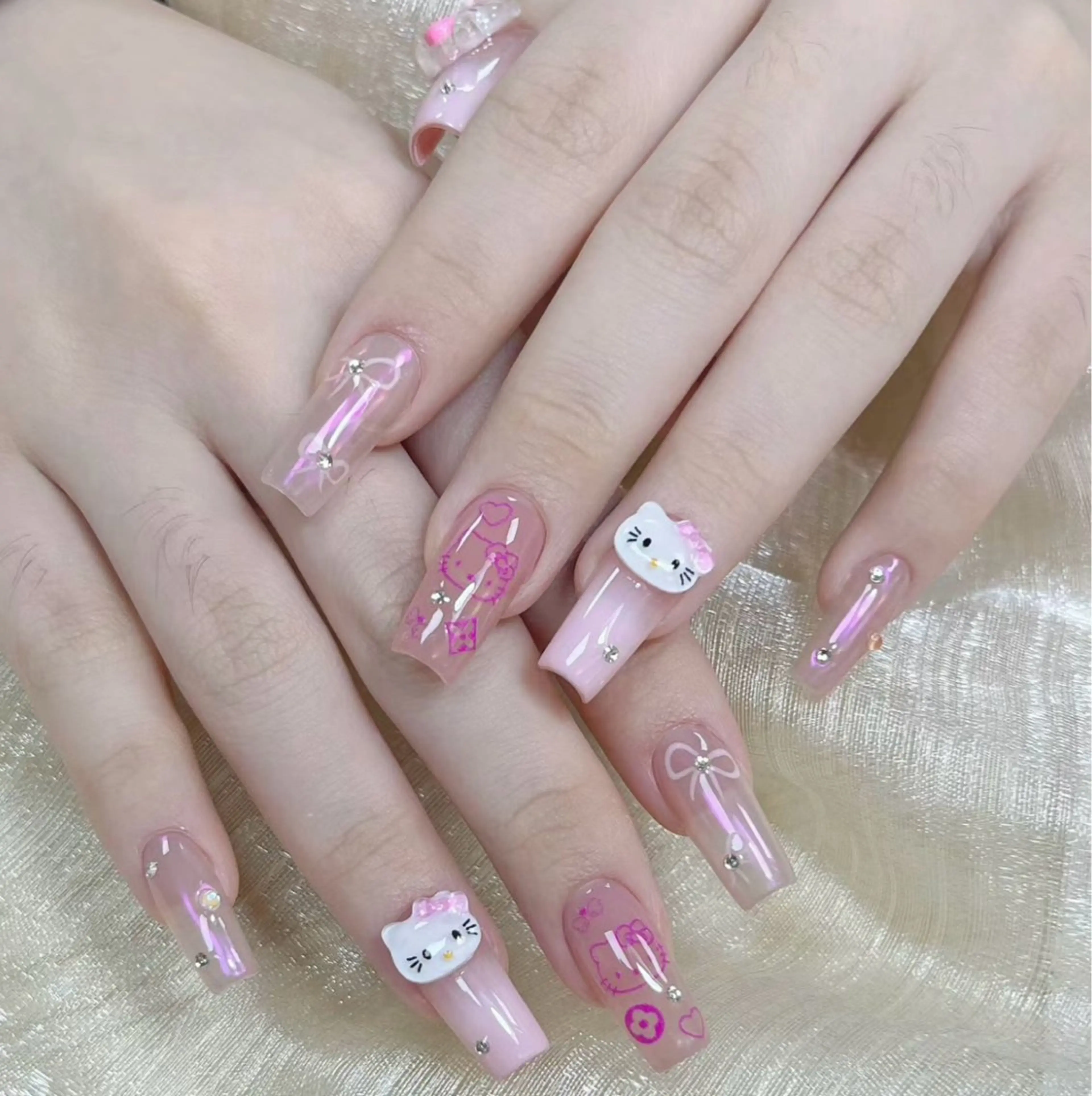 ネイル 長さ出し 持ち込み ネイルチップ ハンドネイル ハンドケア 💕Dreamy KIYO💕のネイルデザイン