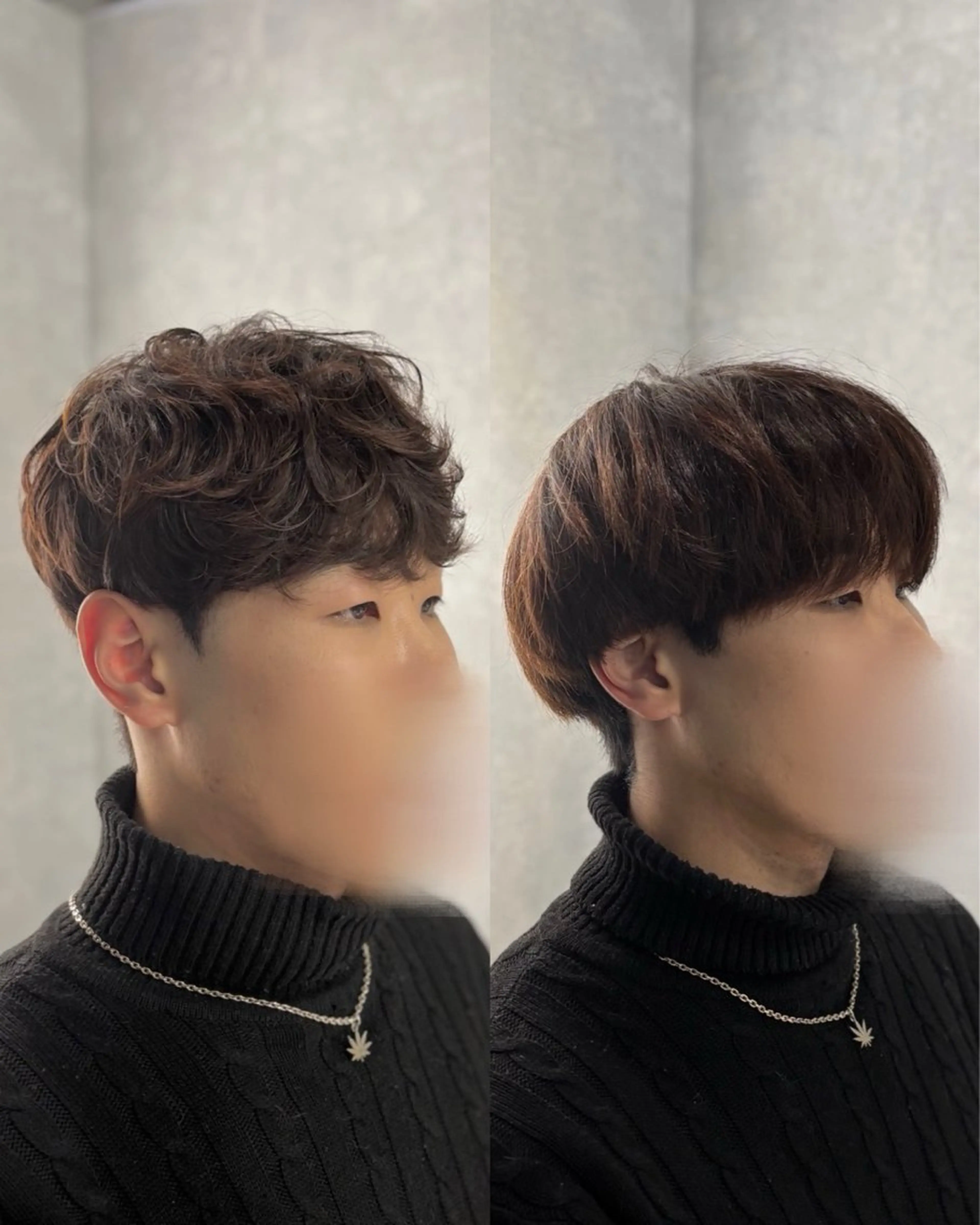 ショート パーマ メンズ 韓国メンズヘア/ ダウンパーマ/歩夢のヘアスタイル