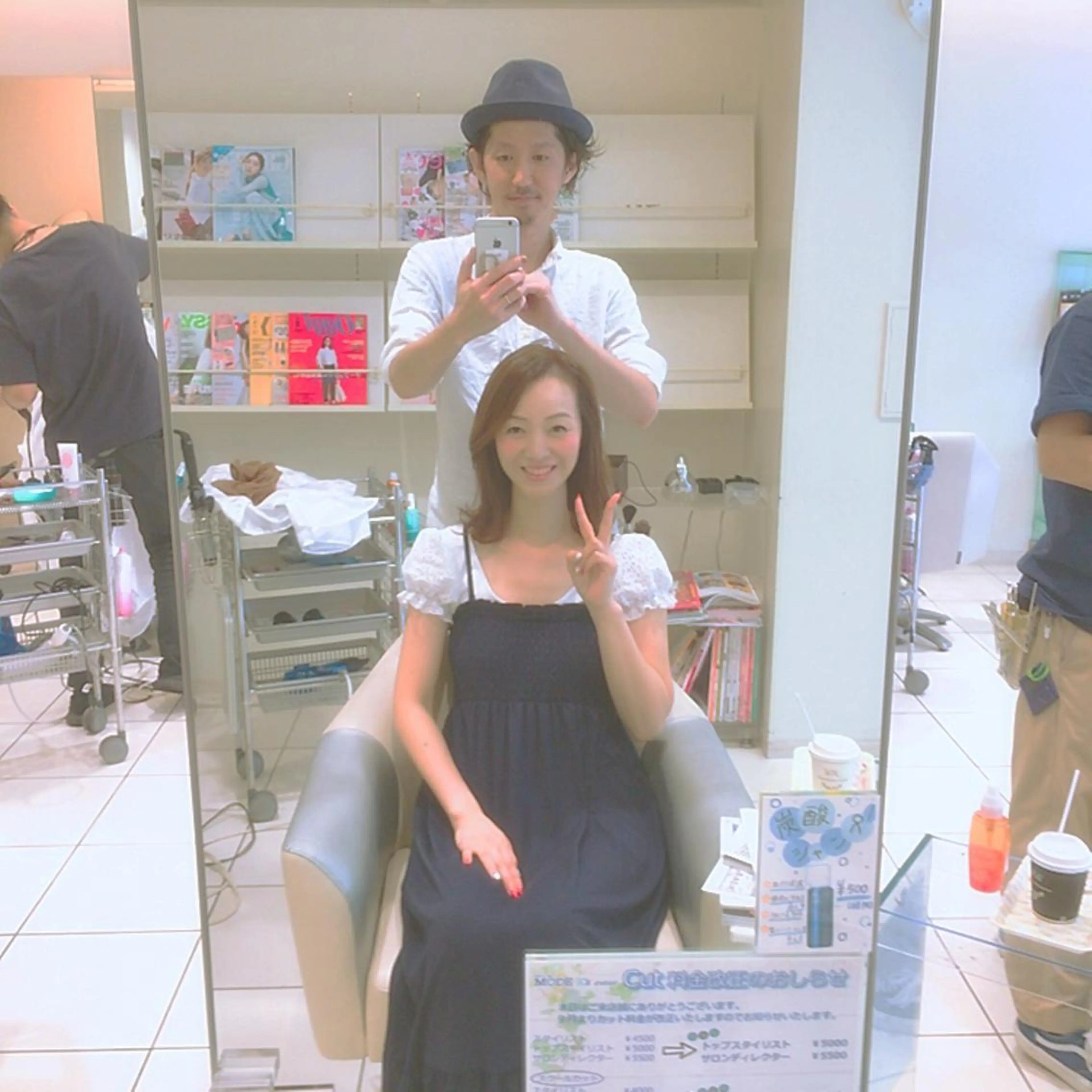 セミロング カラー SHO担当髪質改善 東加古川アーティブのヘアスタイル