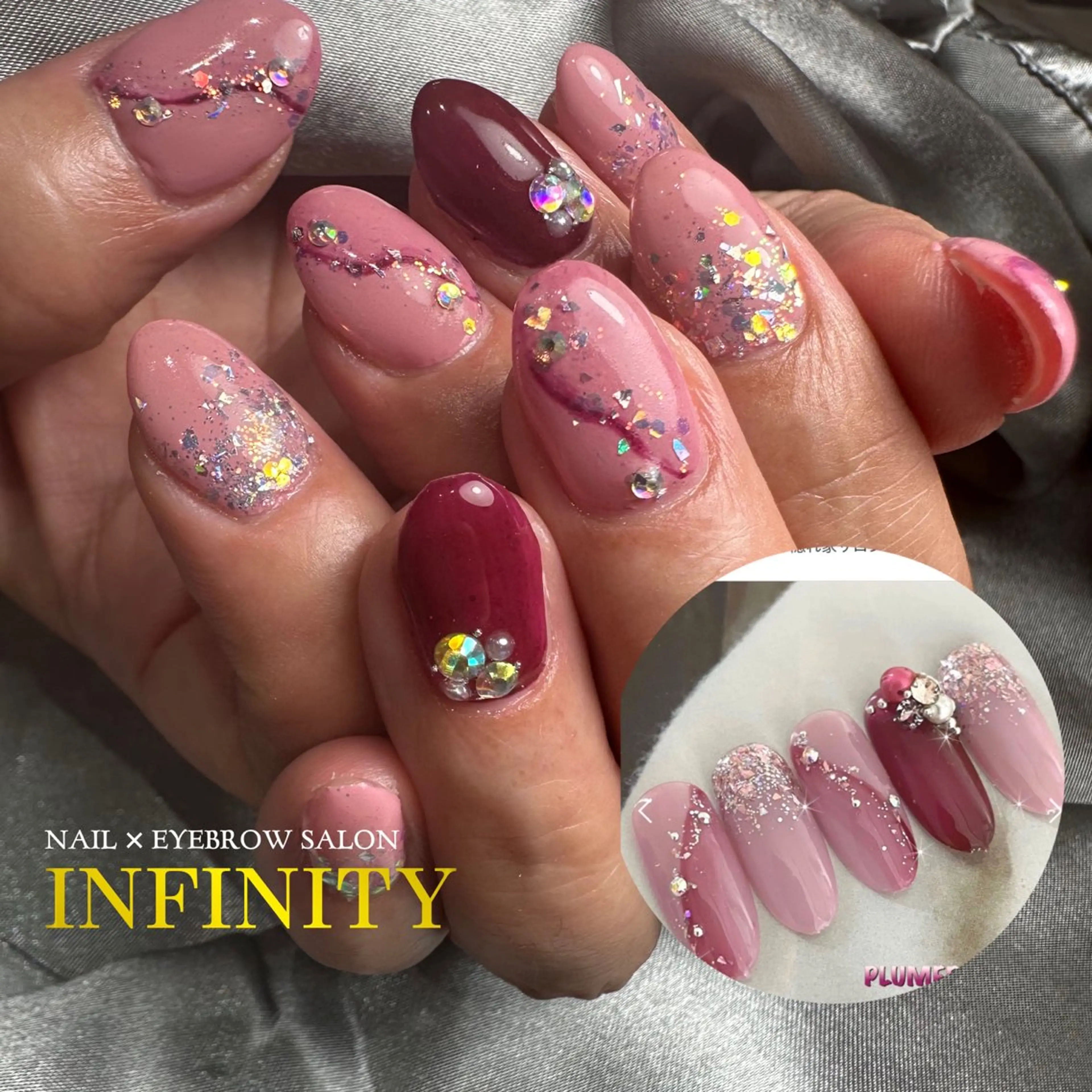 ネイル メンズネイル 持ち込み ニュアンスネイル 冬ネイル ハンドネイル INFINITY所属・INFINITY nailのネイルデザイン