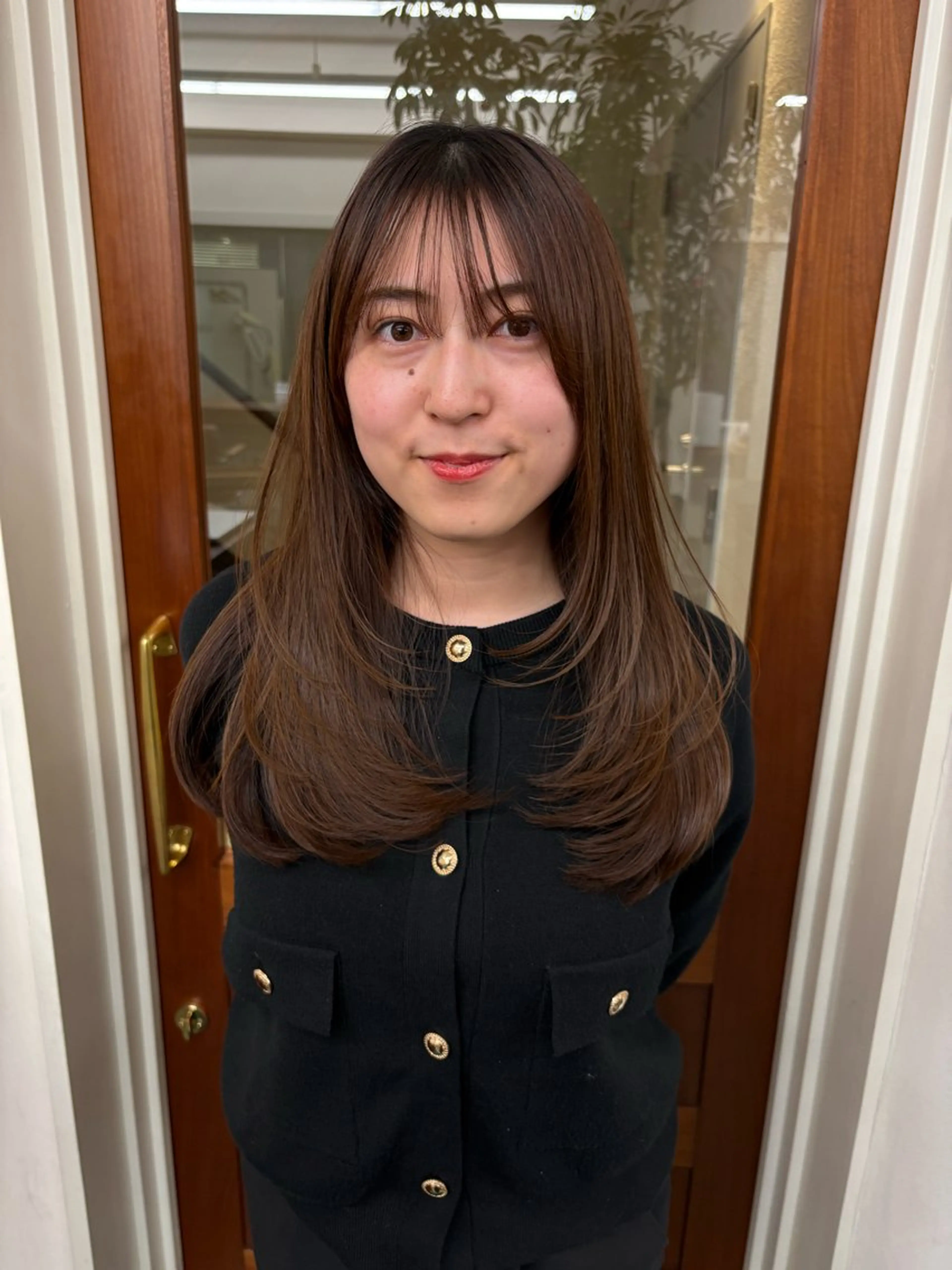 セミロング カット トリートメント レイヤー/顔周り/ 透明感/ののか💞のヘアスタイル