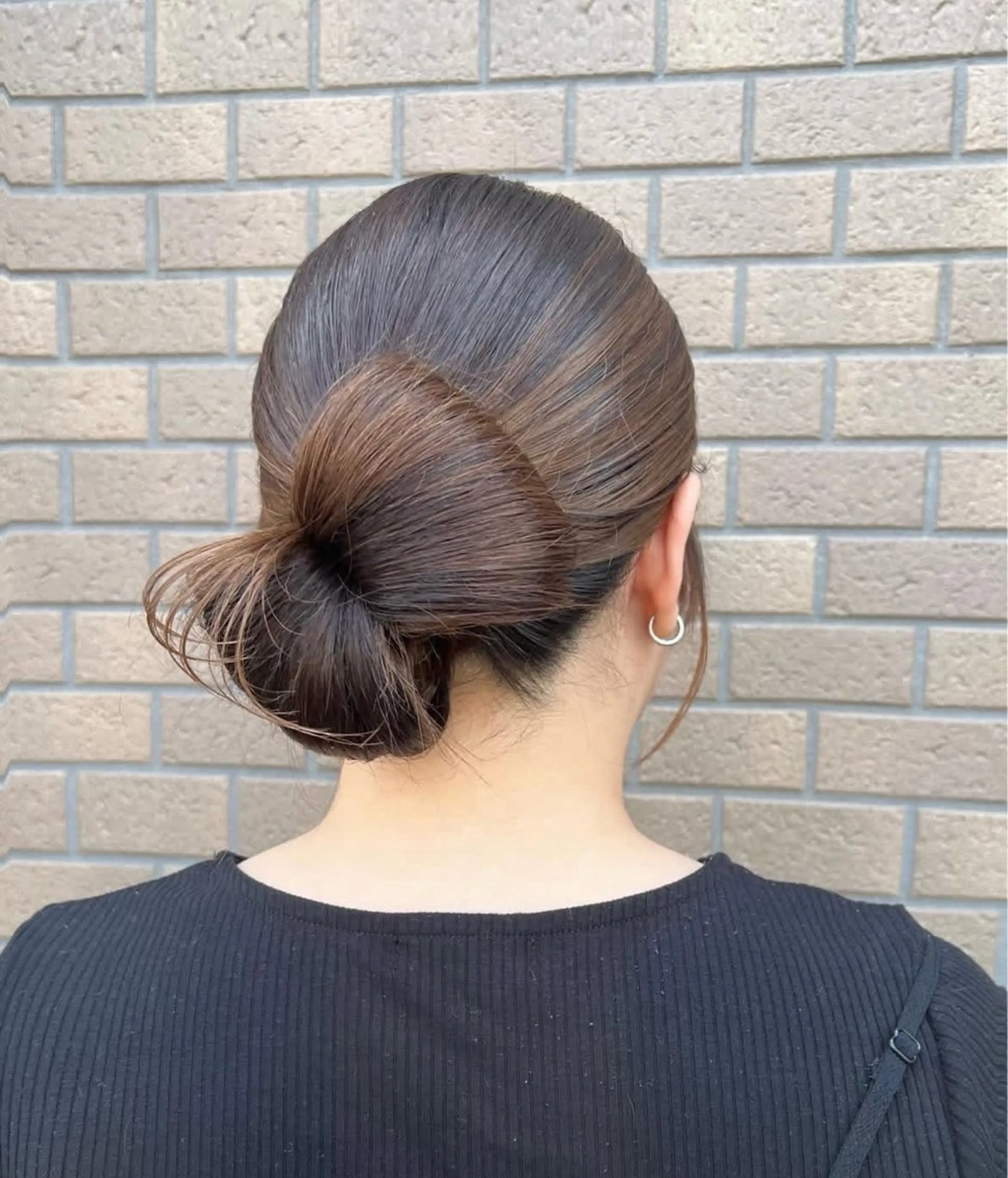 セミロング カラー ヘアアレンジ ヘアセット GiseL アンリのヘアスタイル