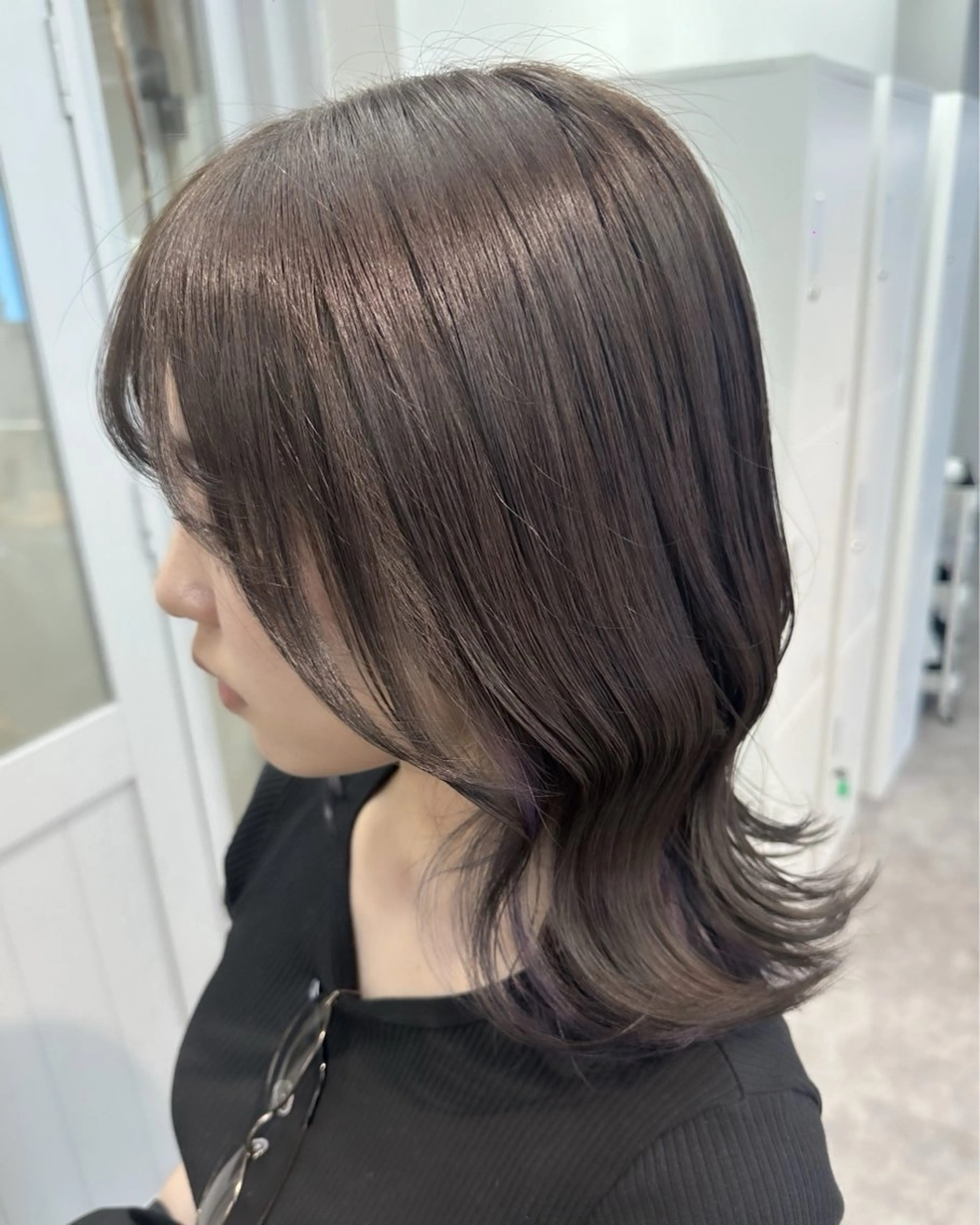 ミディアム 🫧透明感ワンカラー 🫧mio 🫧のヘアスタイル