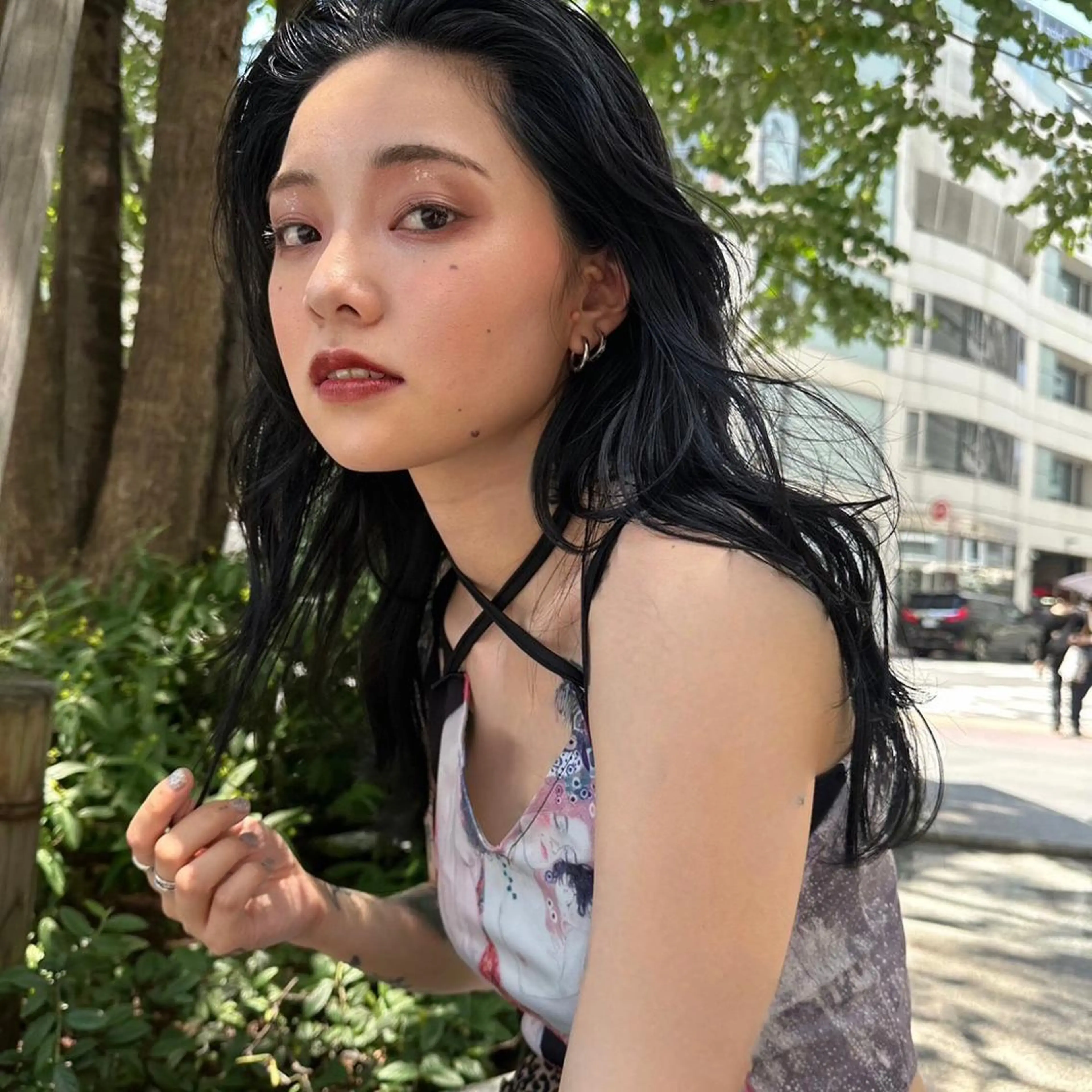 ロング カラー 透明感カラー 💖大人韓国ヘア💖 韓国艶カラー【銀座】のヘアスタイル