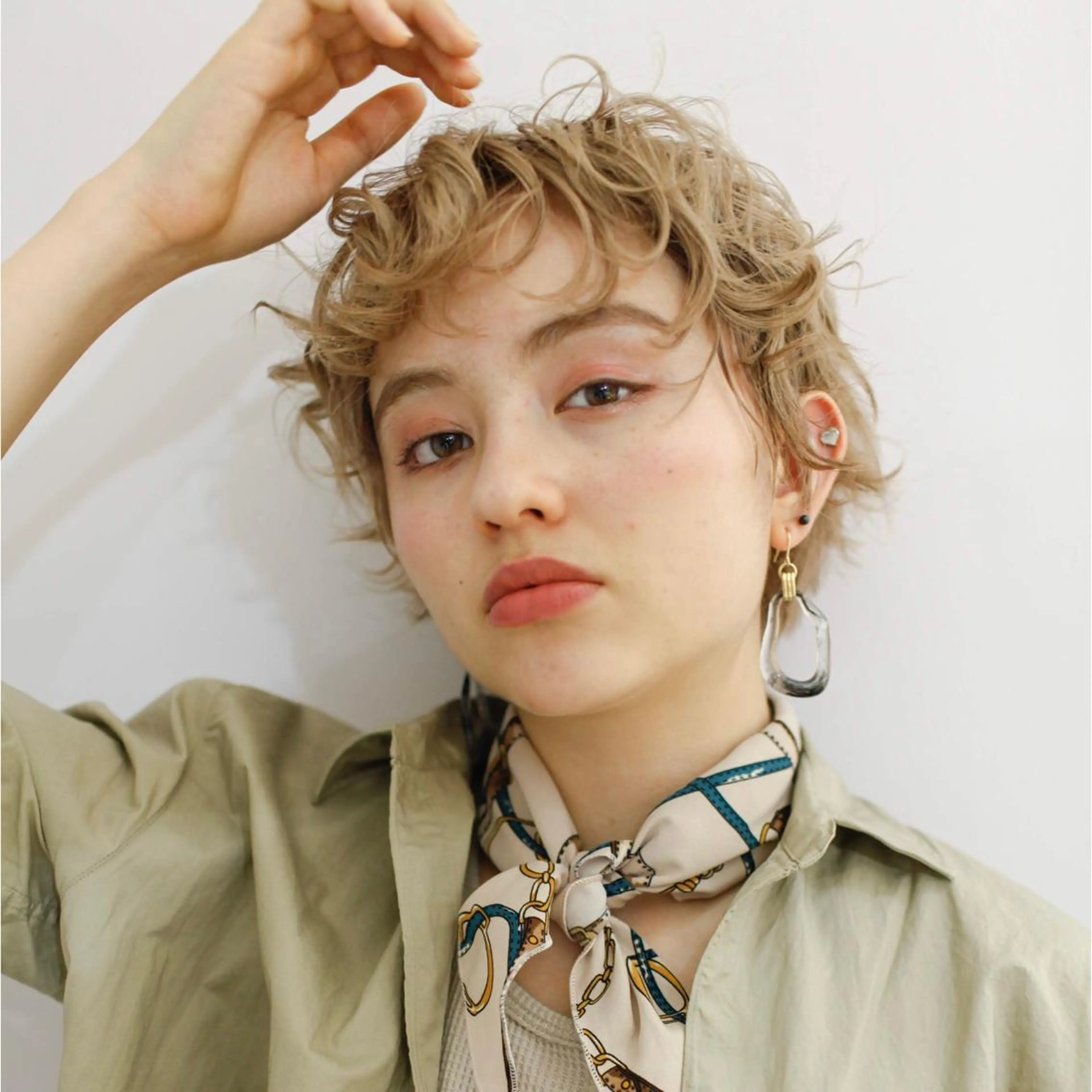 ショート カラー パーマ ヘアアレンジ メンズ キッズ ネイル マツエク・マツパ 横浜Bob美容師🤎 ERINAのヘアスタイル