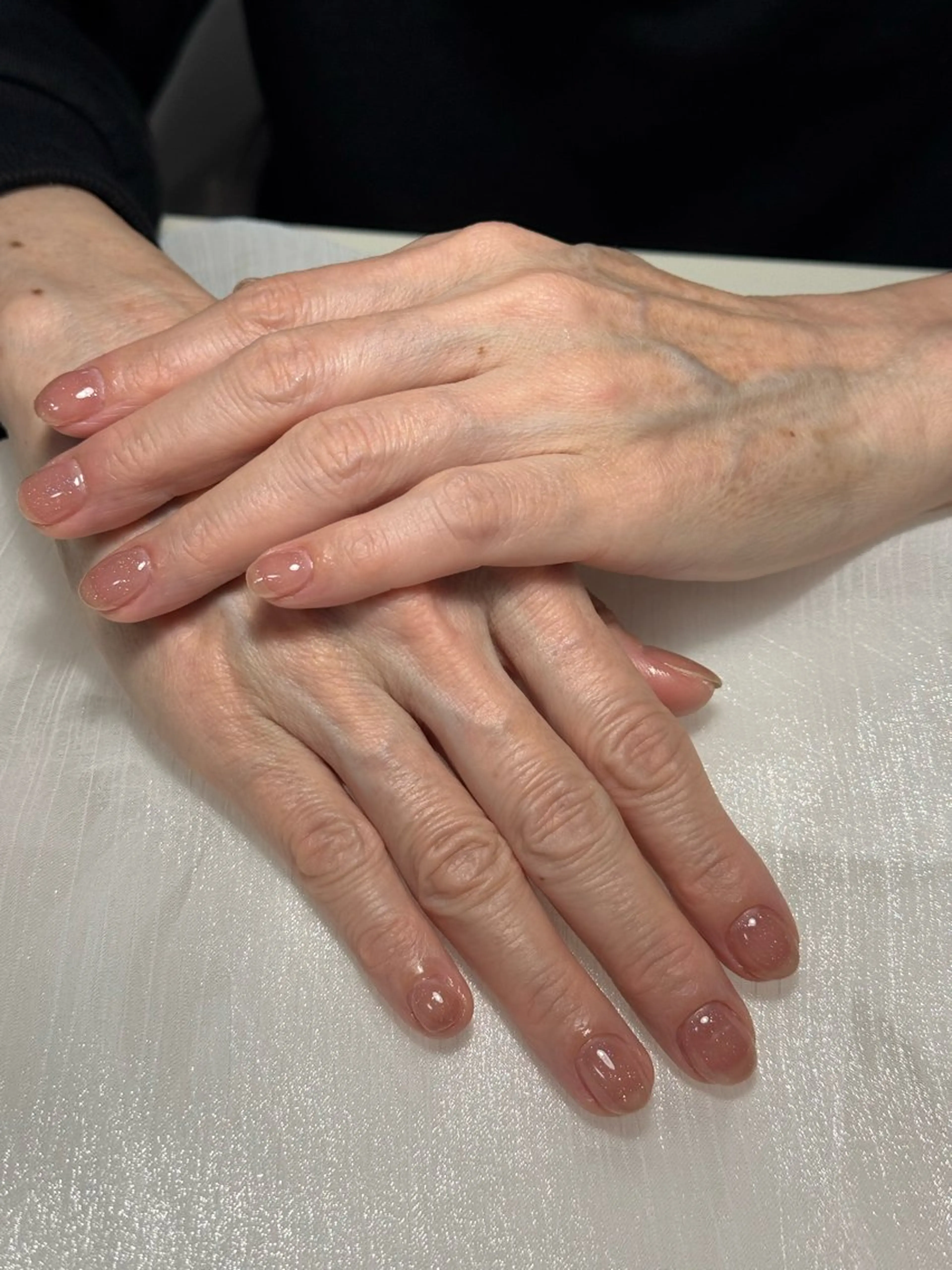 ネイル キラキラネイル マグネットネイル ワンカラーネイル ピンク ハンドネイル ハンドケア Lilian nailのネイルデザイン